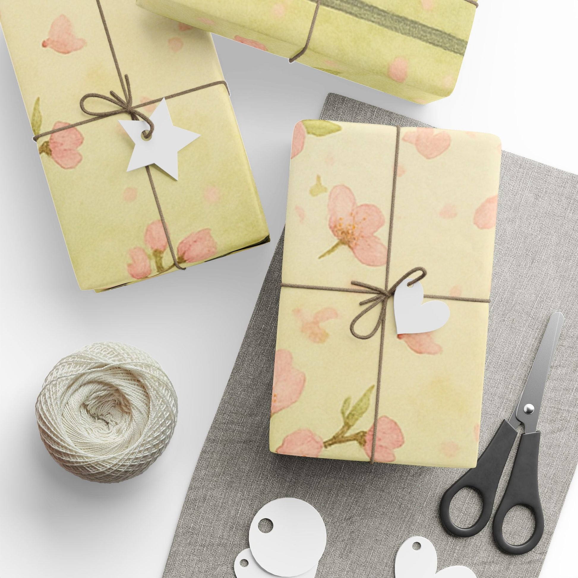 Flora Bird Fest Wrapping Paper - Elegant Spring Gift Wrap for All Occasions