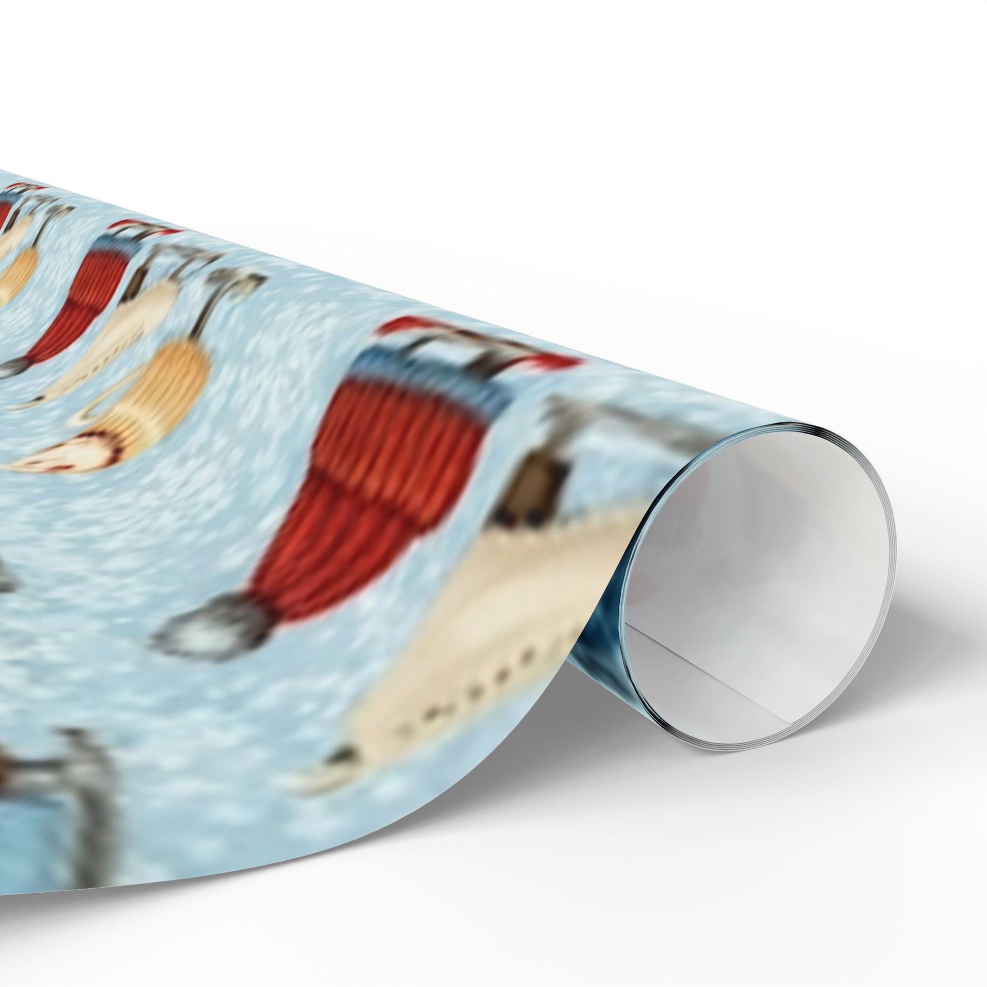 Ice Skates and Hot Chocolate Winter Wonderland Design - Christmas Wrapping Paper