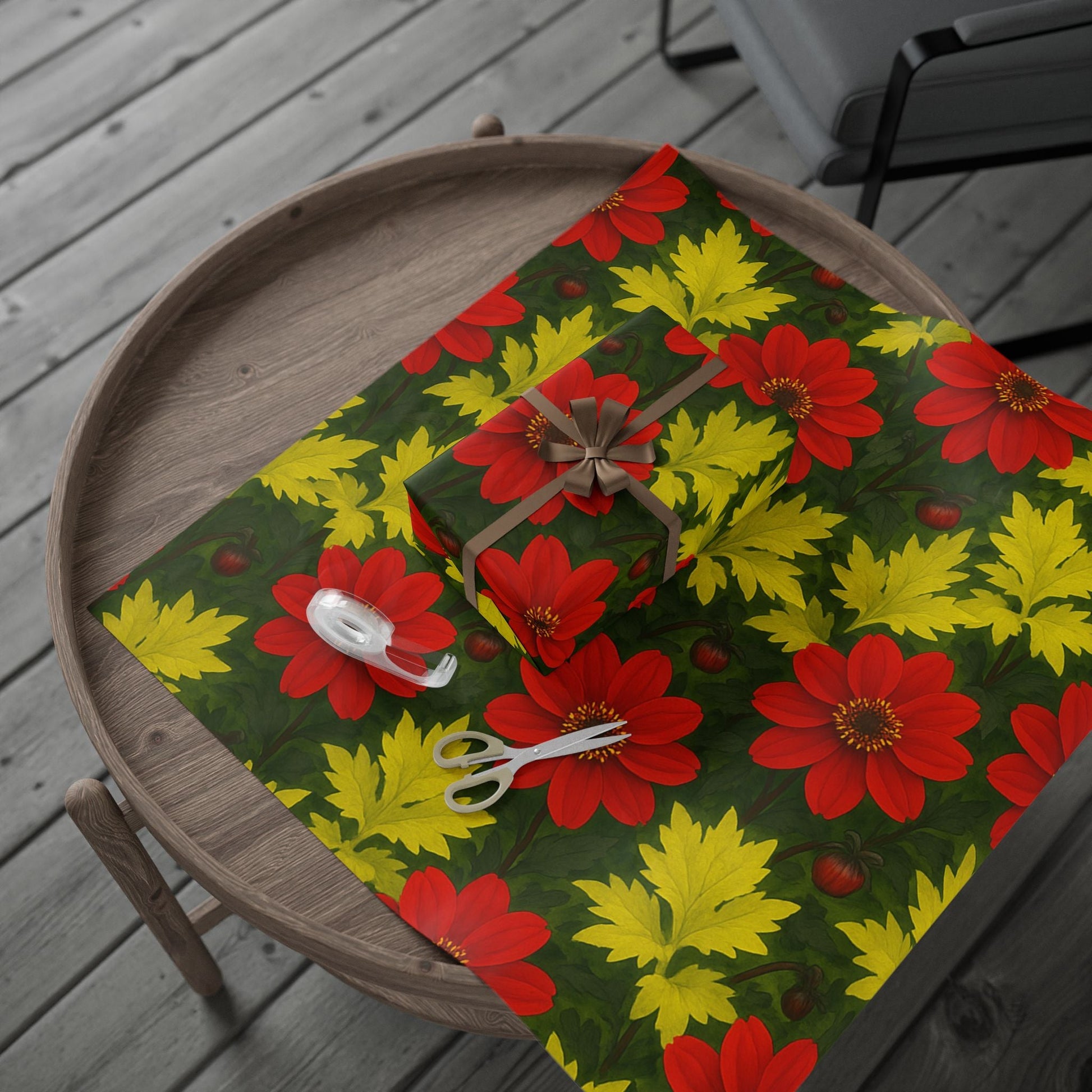 Vibrant Floral Wrapping Paper - Perfect for Gifts and Celebrations