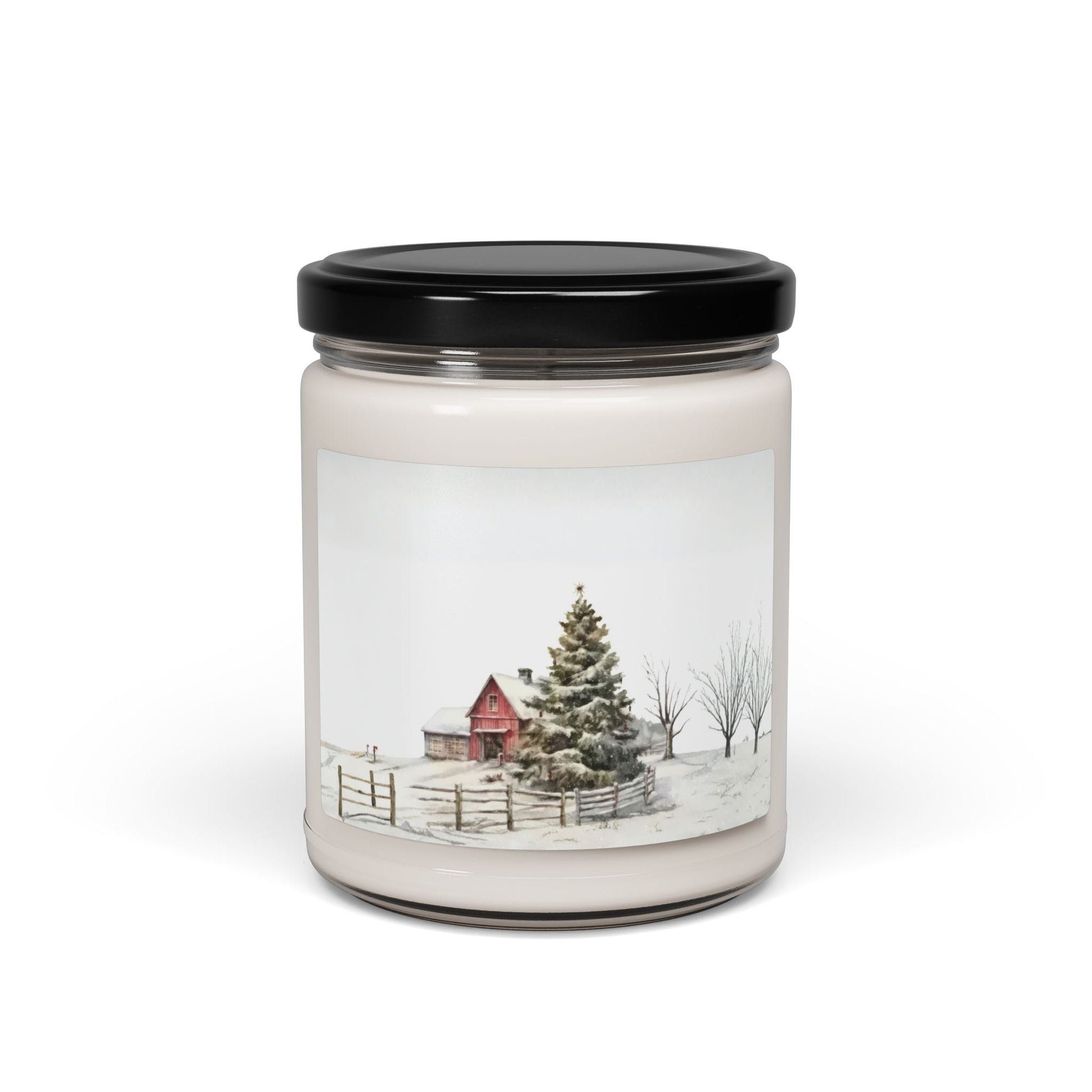 Whispers of Winter – Christmas Barn Candle | Rustic Holiday Home Fragrance by Paper Pleasures - Soy Candle - 9oz