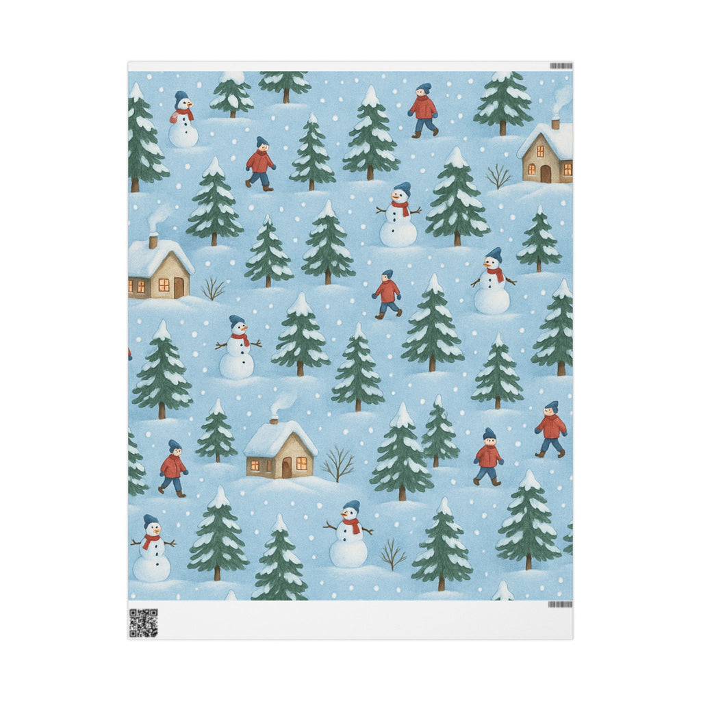 Winter Wonderland Wrapping Paper, Festive Gift Wrap, Holiday Party Supplies, Christmas Wrapping, Unique Present Decor