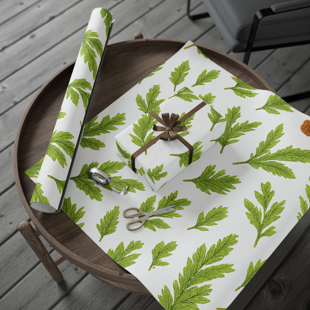 Nature-Inspired Wrapping Paper, Eco-Friendly Gift Wrap, Botanical Print, Perfect for Holidays, Birthdays, and Special Occasions