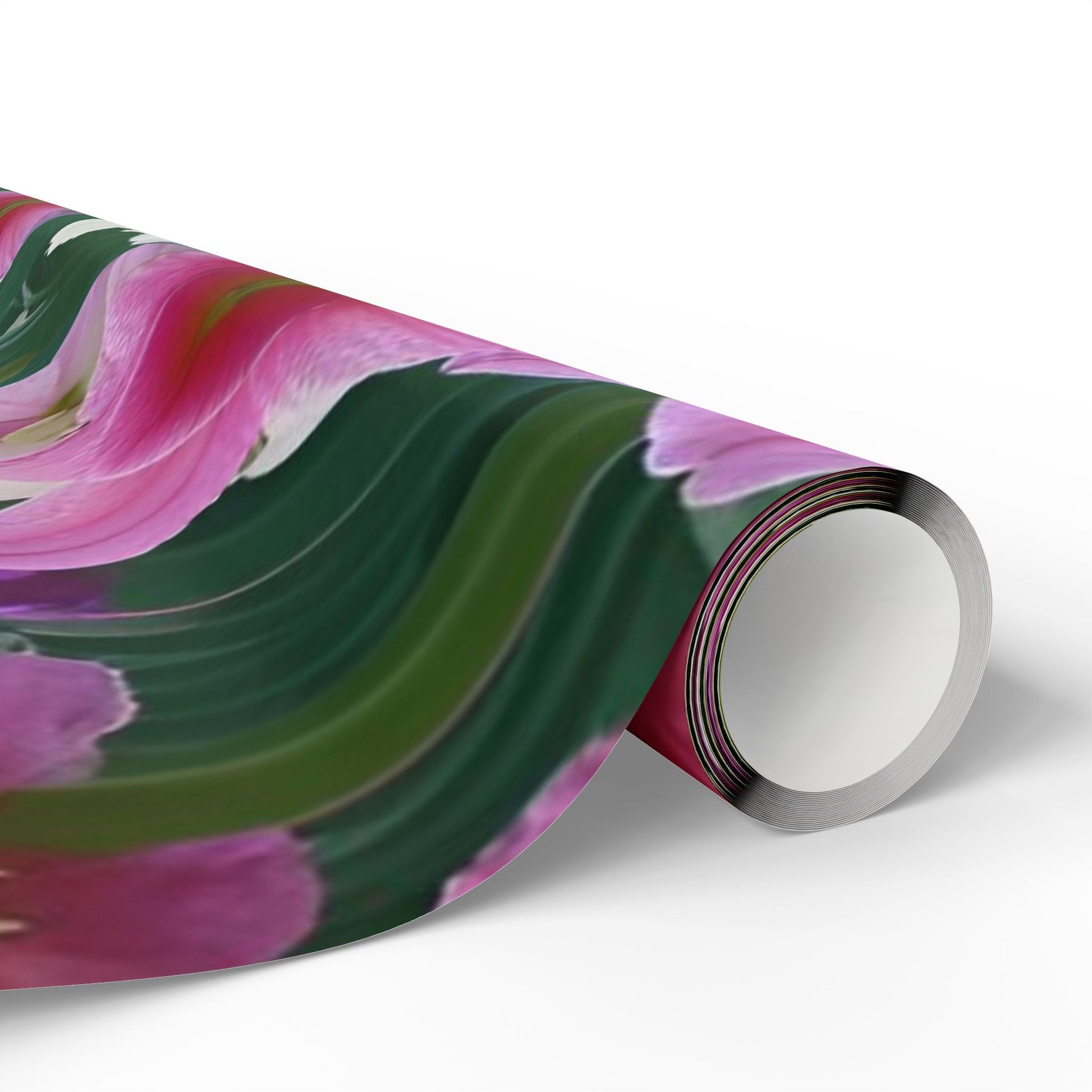 Pink and Cream Amaryllis Wrapping Paper – Elegant Large Floral Gift Wrap