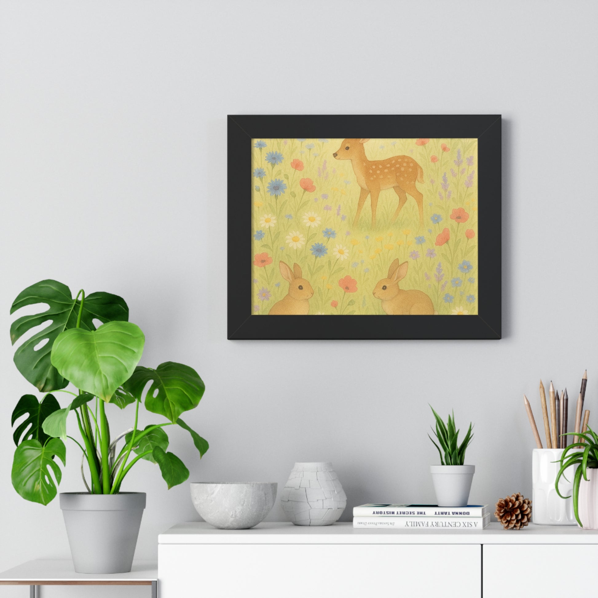 "Woodland Companions" – Vintage Framed 8x10 Poster