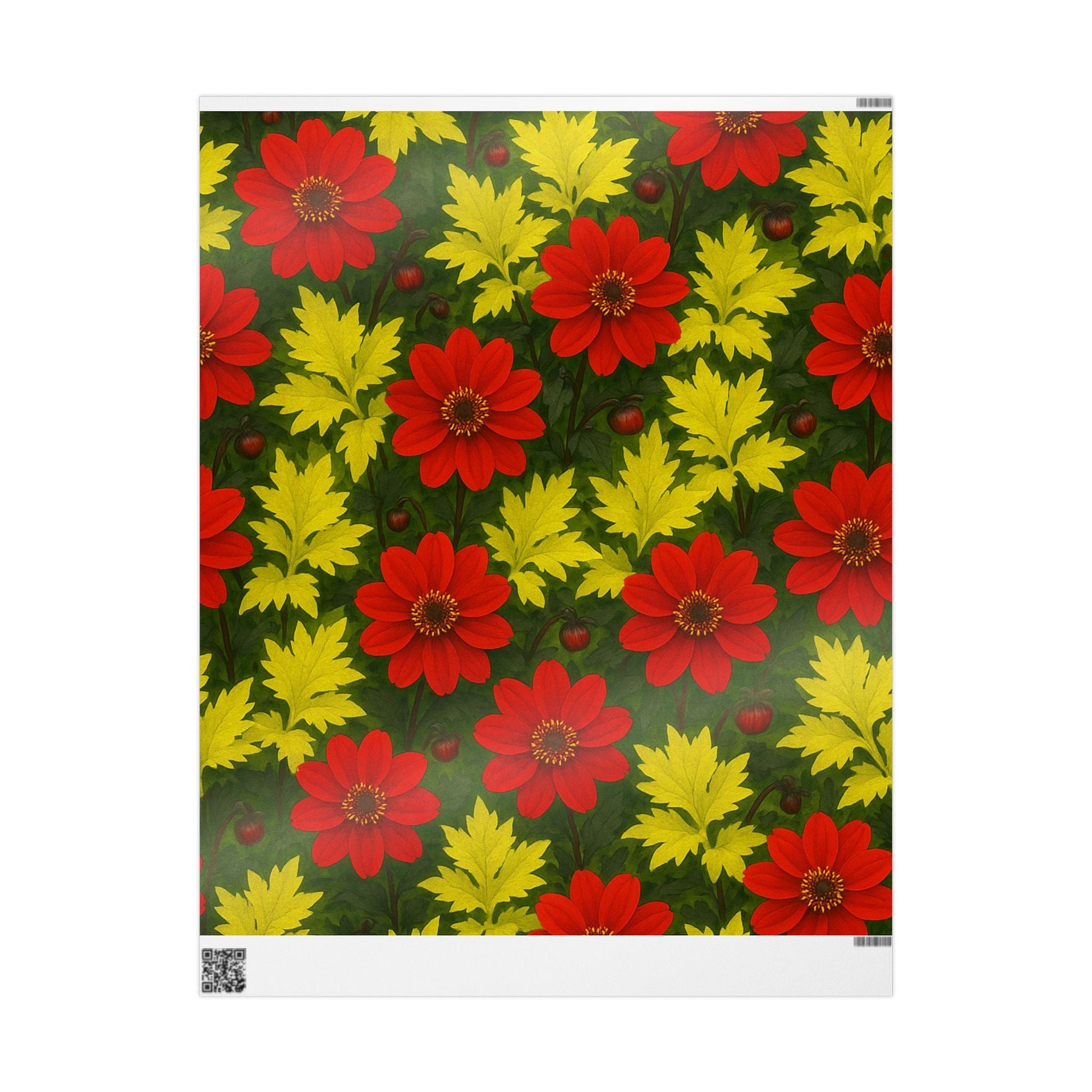 Vibrant Floral Wrapping Paper - Perfect for Gifts and Celebrations