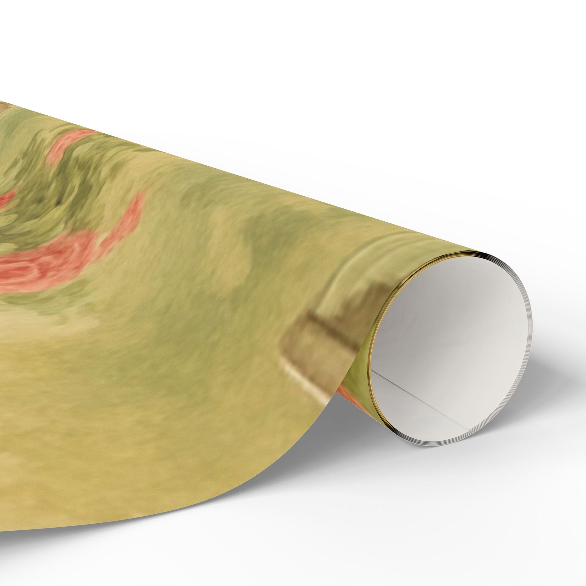 Romantic Rose Garden Fountain Print – Vintage Floral Pattern Gift Wrap | Paper Pleasures Vintage Floral Wrapping Paper - Elegant Gift Wrap for Weddings & Special Occasions