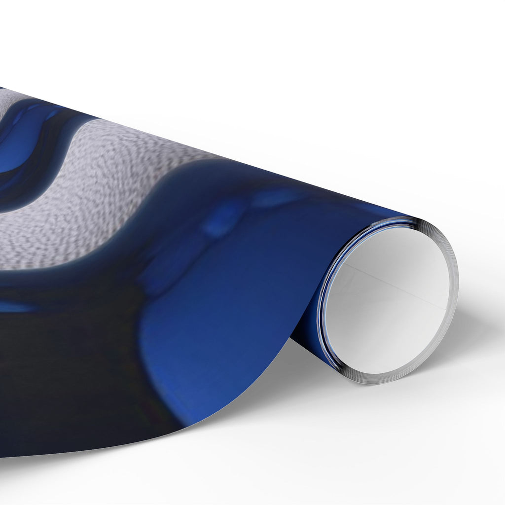 Elegant Blue Ornament Wrapping Paper