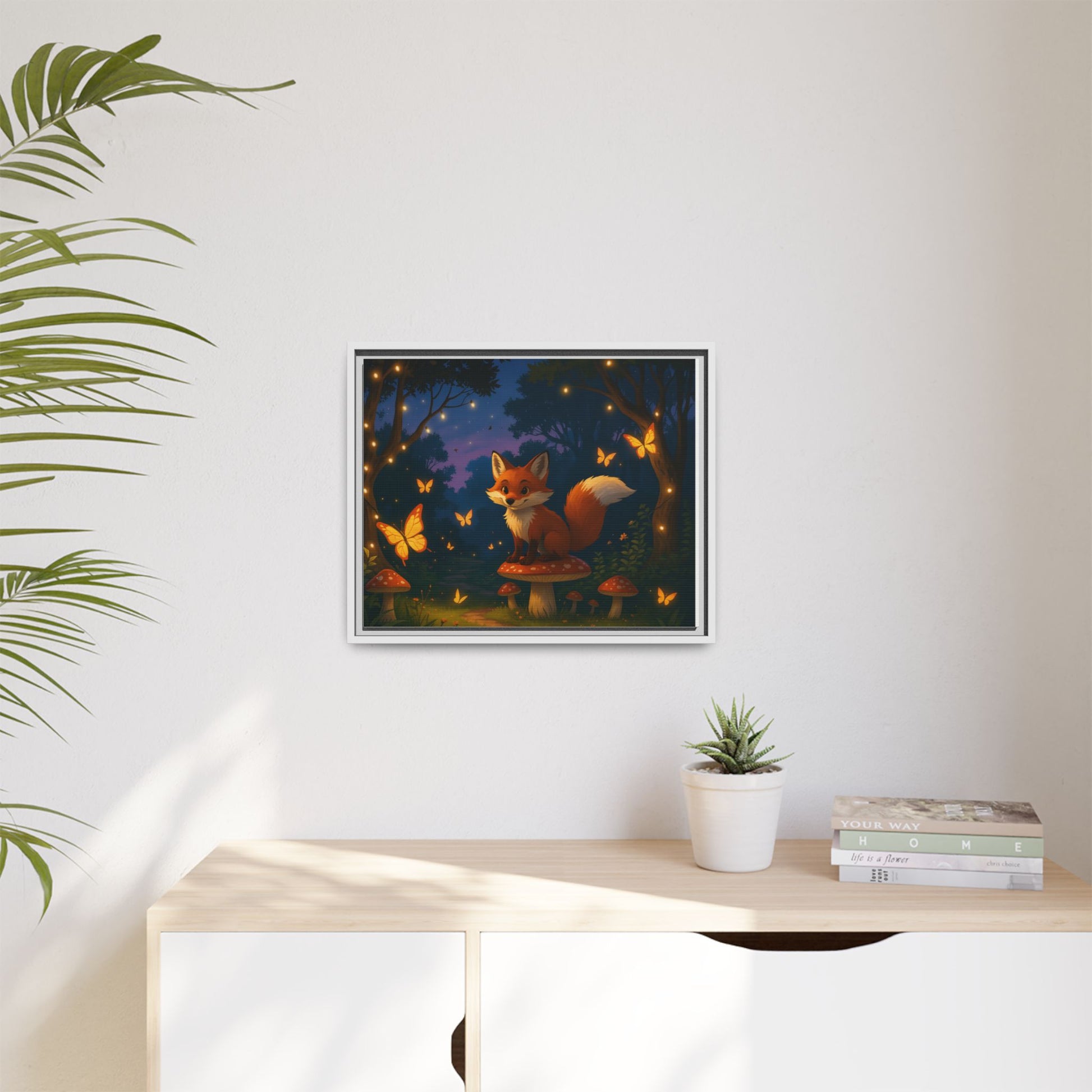 Whimsical Fox Canvas Wall Art of Charlie the Whimsical Fox
