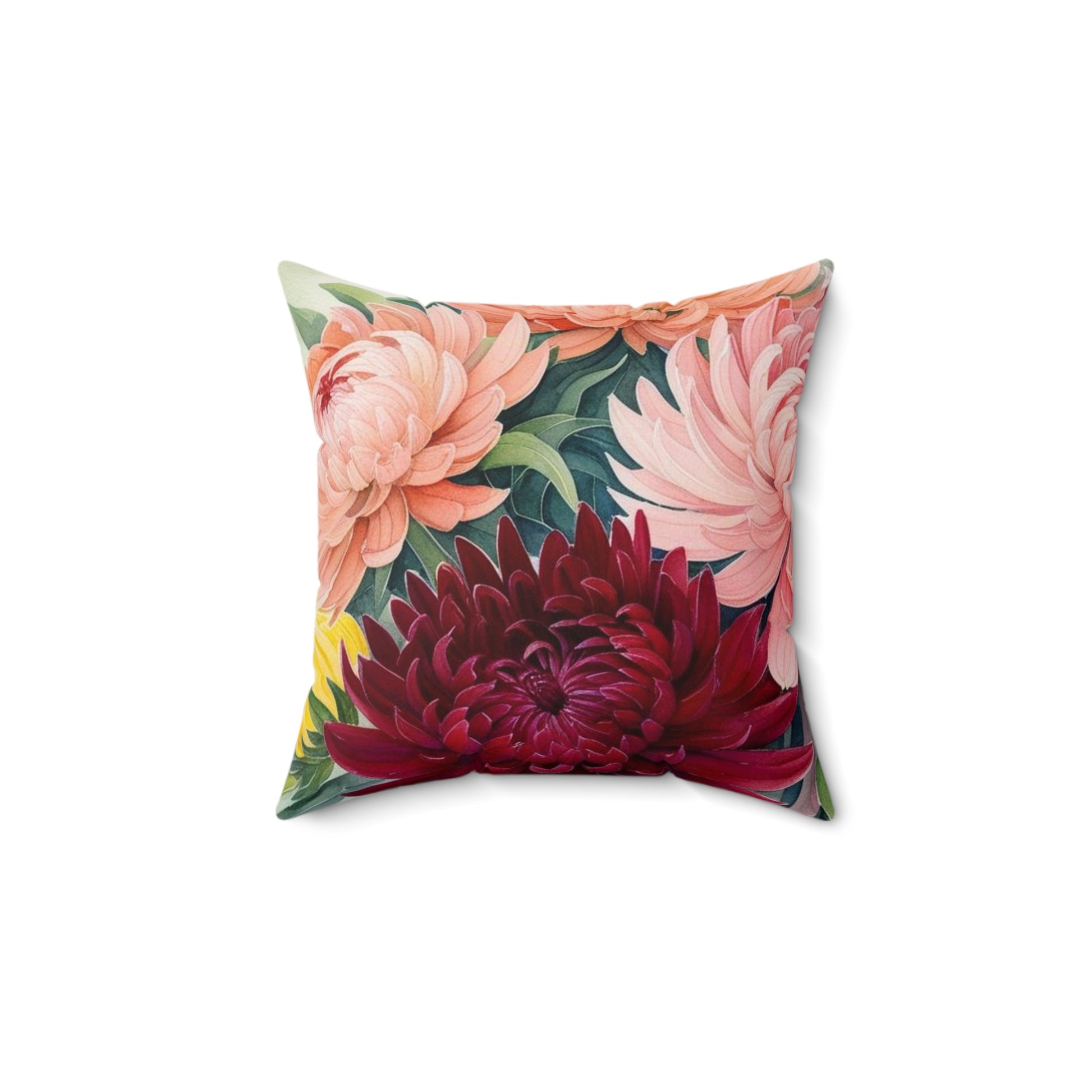 colorful Cornflower Spun Polyester Square Pillow