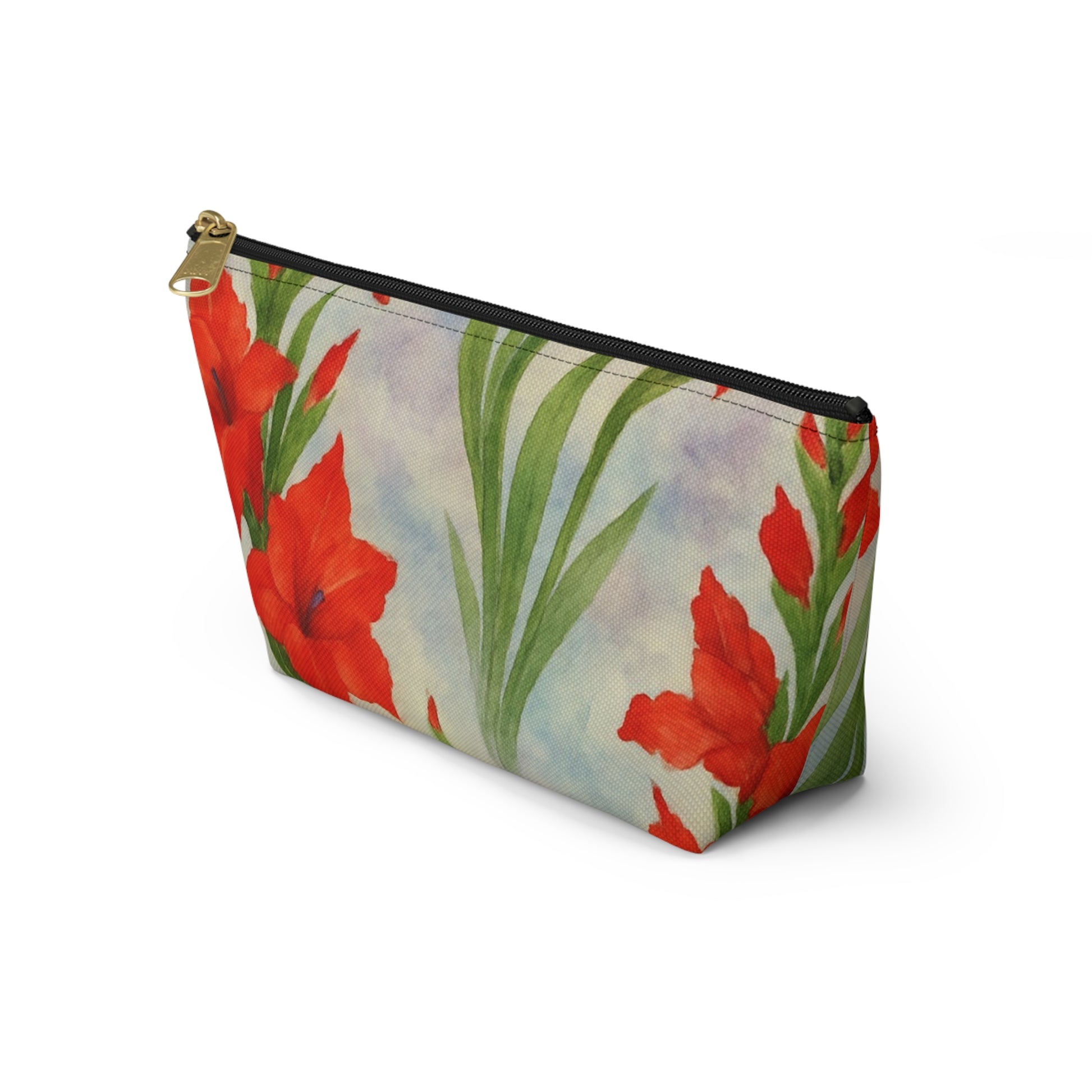 Floral Accessory Pouch – Vibrant Gladiolus Design