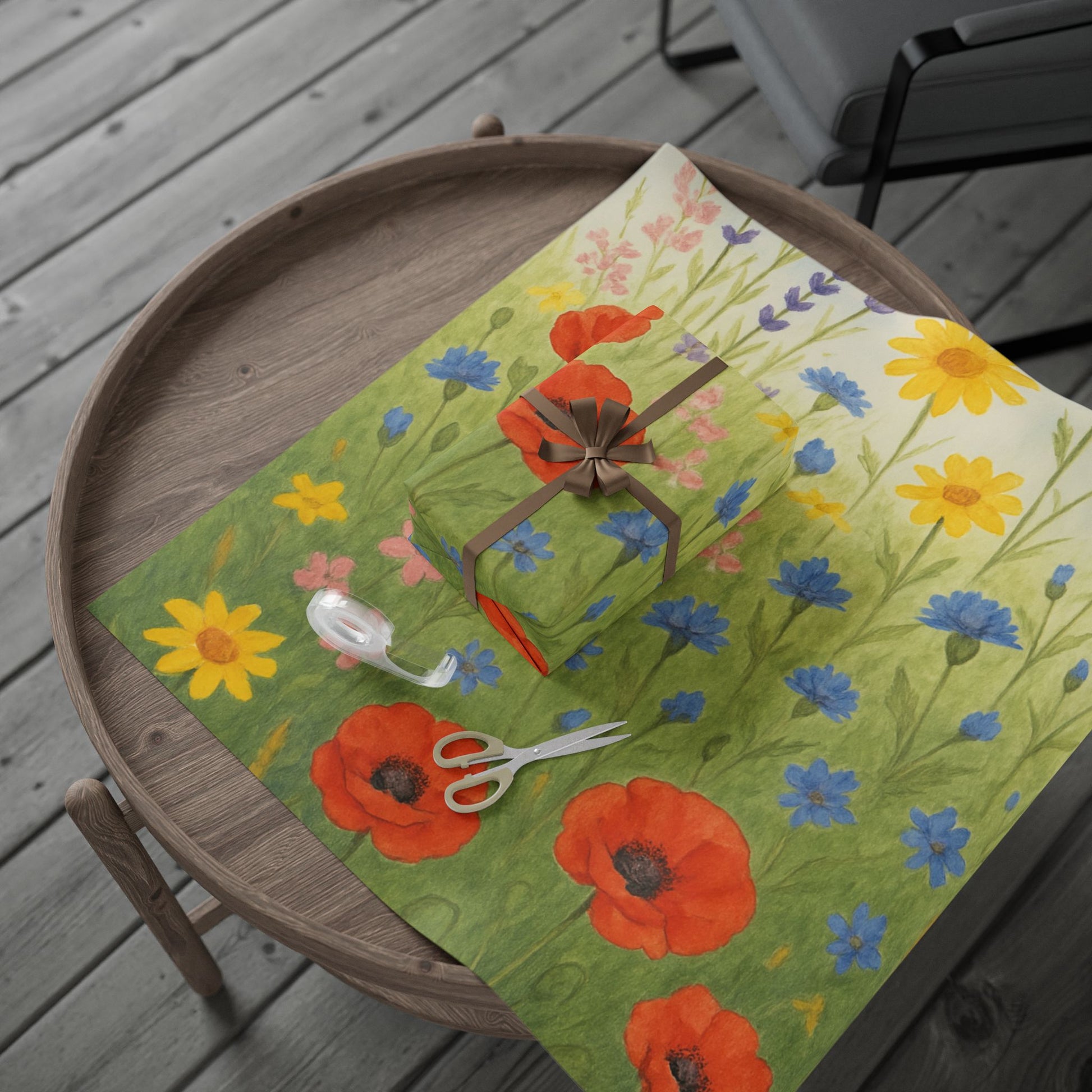 Floral Wrapping Paper - Vibrant Botanical Gift Wrap for Birthdays and Celebrations