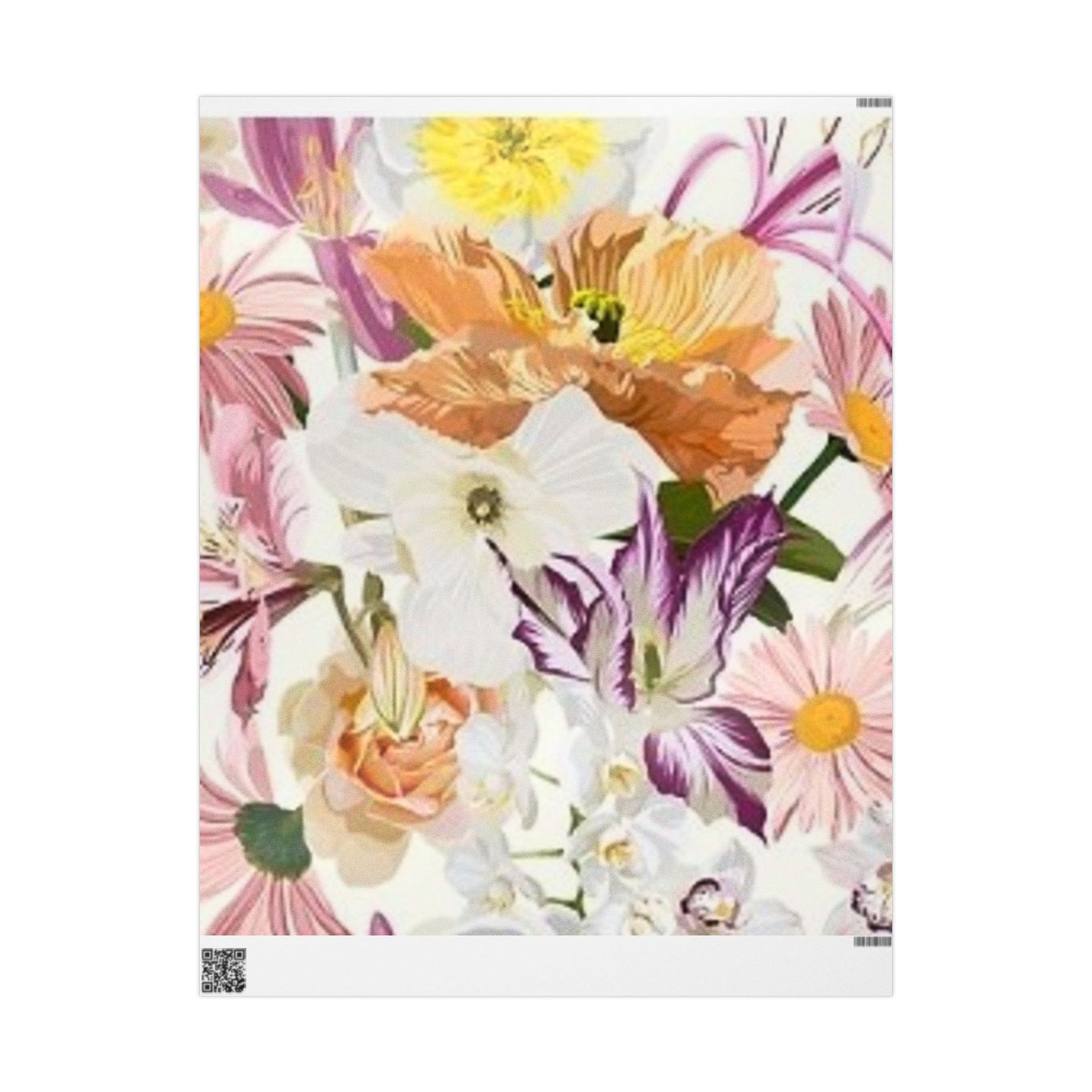 Floral Wrapping Paper - Elegant Gift Wrap for Special Occasions