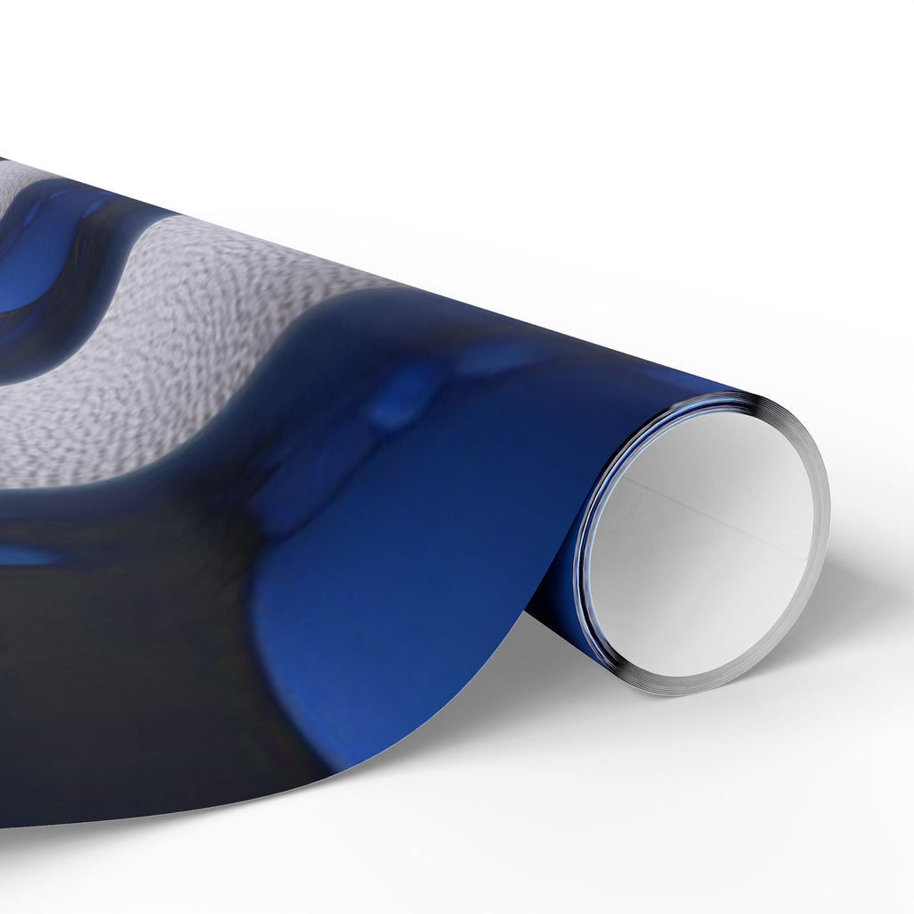 Elegant Blue Ornament Wrapping Paper
