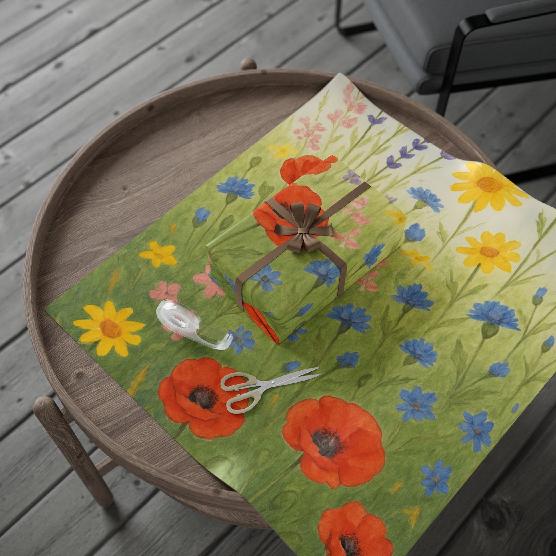 Floral Wrapping Paper - Vibrant Botanical Gift Wrap for Birthdays and Celebrations