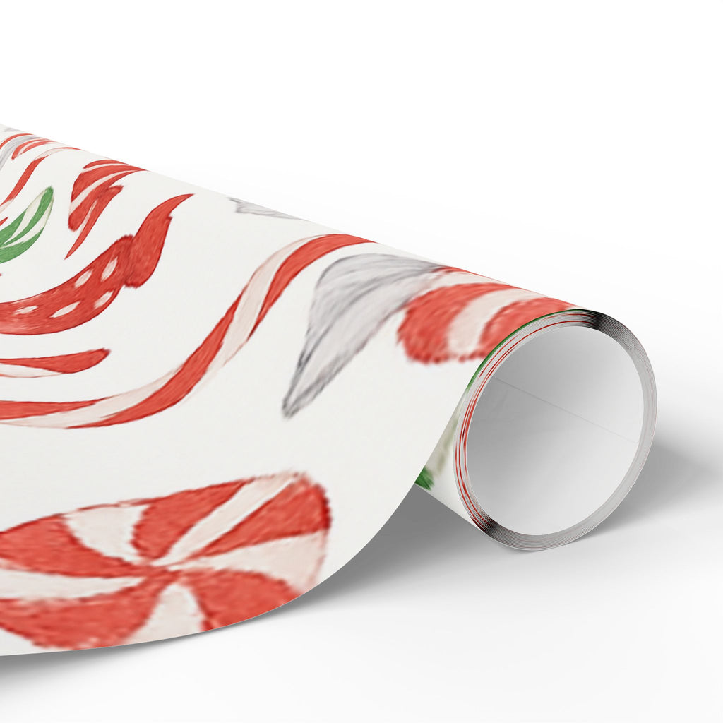 Candy Cane Wrapping Paper, Holiday Gift Wrap, Festive Decor, Christmas Gift Wrapping, Seasonal Wrapping Paper
