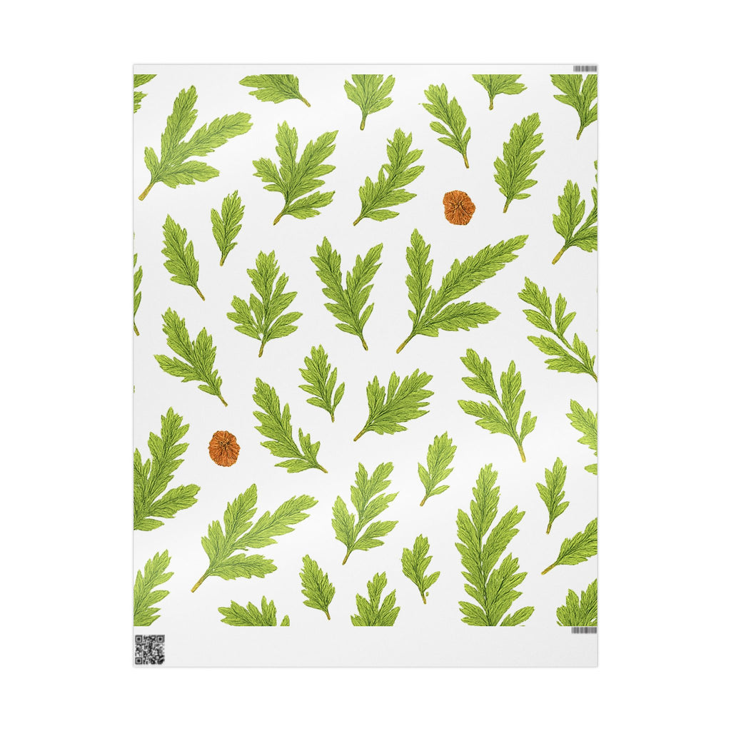 Nature-Inspired Wrapping Paper, Eco-Friendly Gift Wrap, Botanical Print, Perfect for Holidays, Birthdays, and Special Occasions