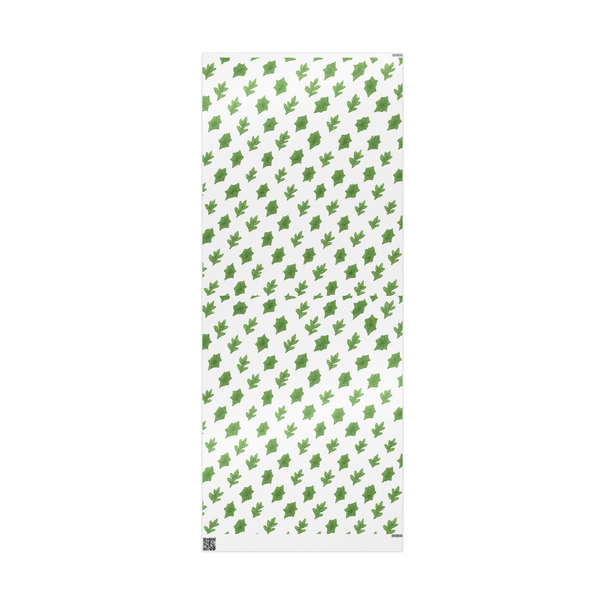 Green Leaf Wrapping Paper, Eco-Friendly Gift Wrap, Botanical Print Gift Wrap, Birthday, Holiday, Party Wrapping, Original Design