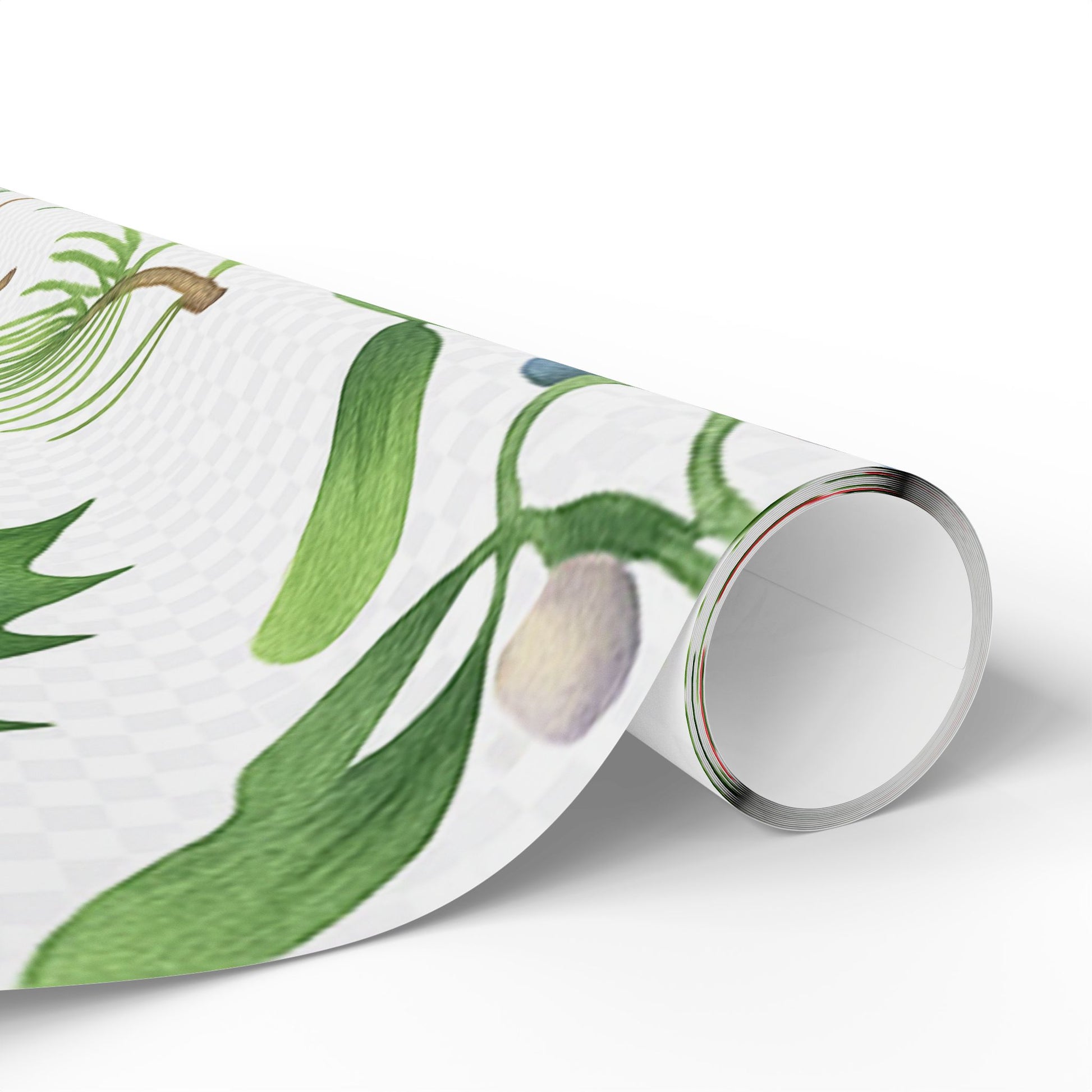 Whispers of Winter Watercolor Holly & Pine Wrapping Paper – Elegant Botanical Christmas Gift Wrap - Ana