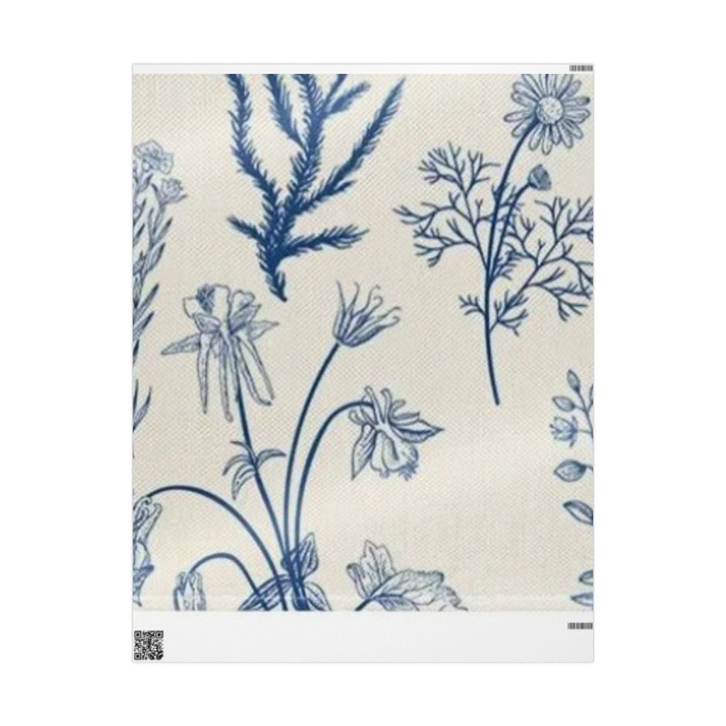 Elegant Floral Wrapping Paper - Nature Inspired Gift Wrap