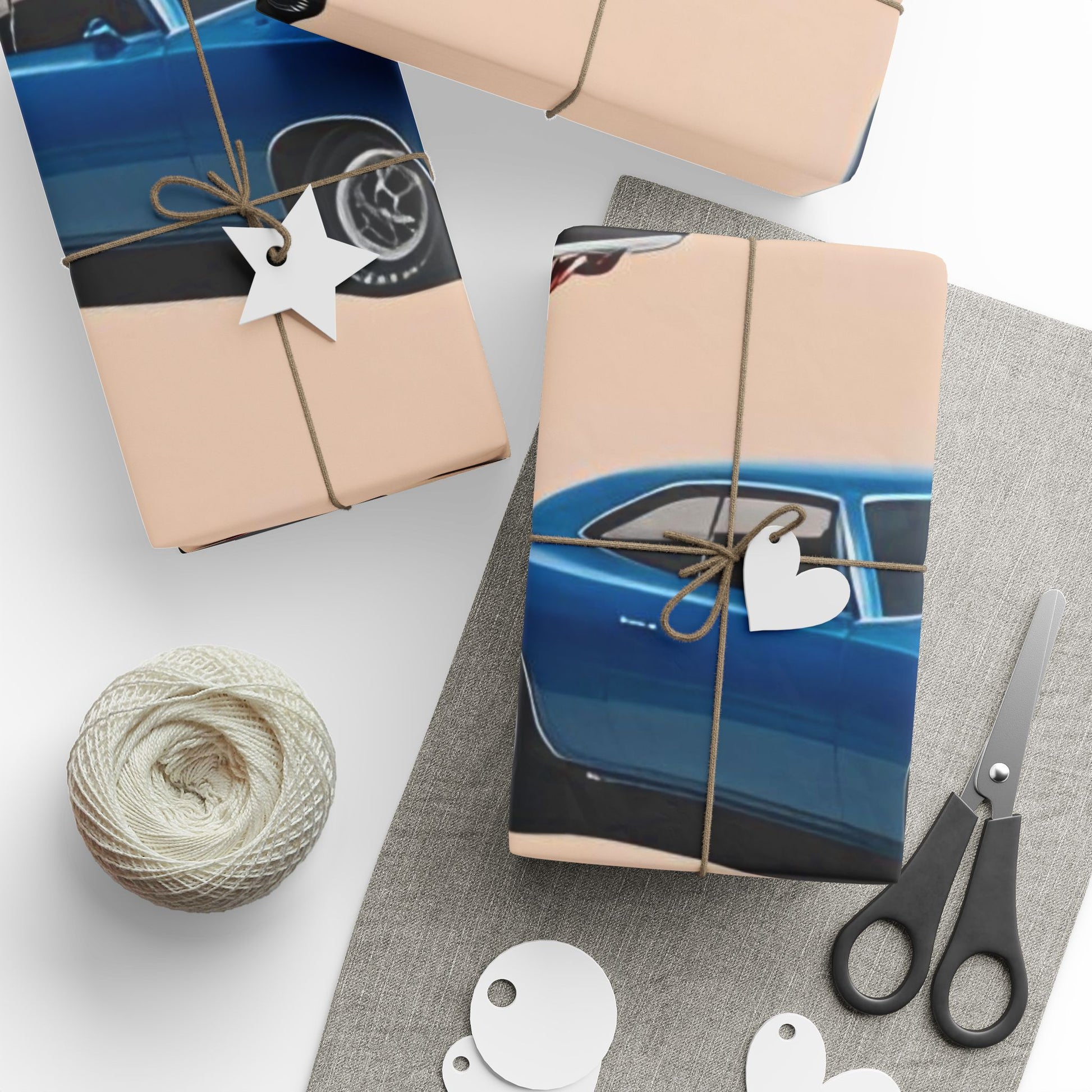 Vintage Muscle Car Wrapping Paper