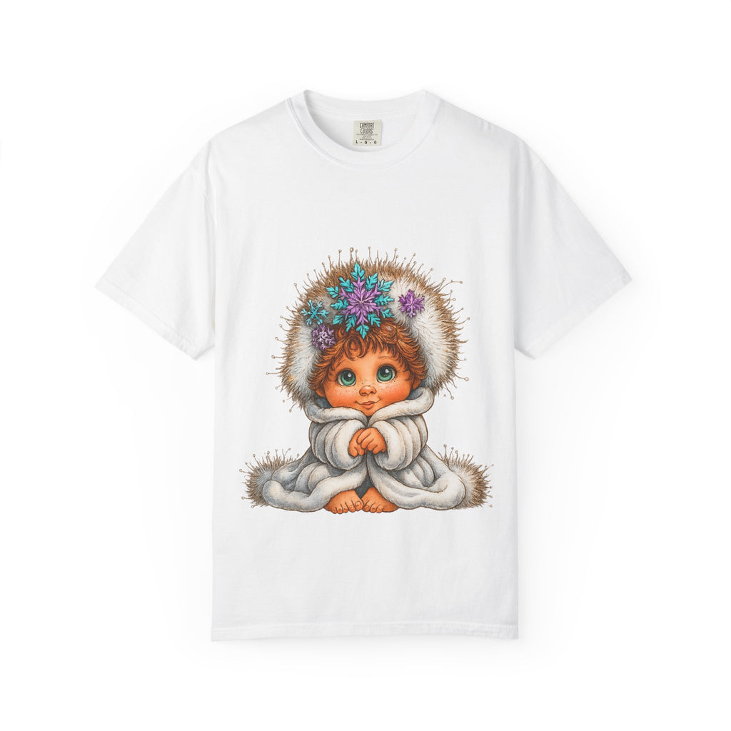 Winter Snowflake Baby T-Shirt – Cute Winter Child Graphic Tee – Cozy Snow Baby Illustration – Whimsical Cold-Weather Apparel