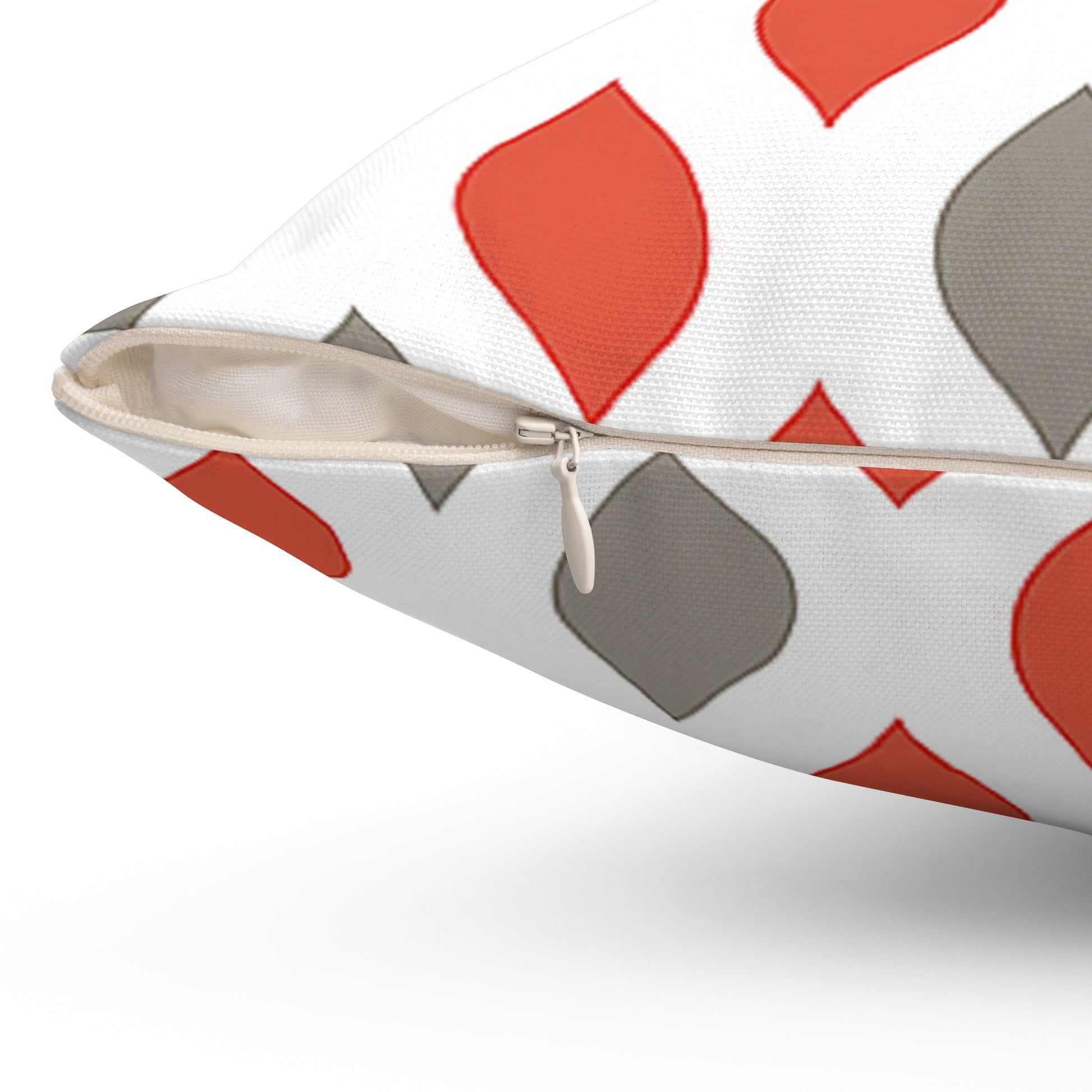 Vintage Christmas Ornament Pillow – Elegant Red & Gray Holiday Cushion for Cozy Christmas Décor, Gift for Housewarming, Decorative Cushion