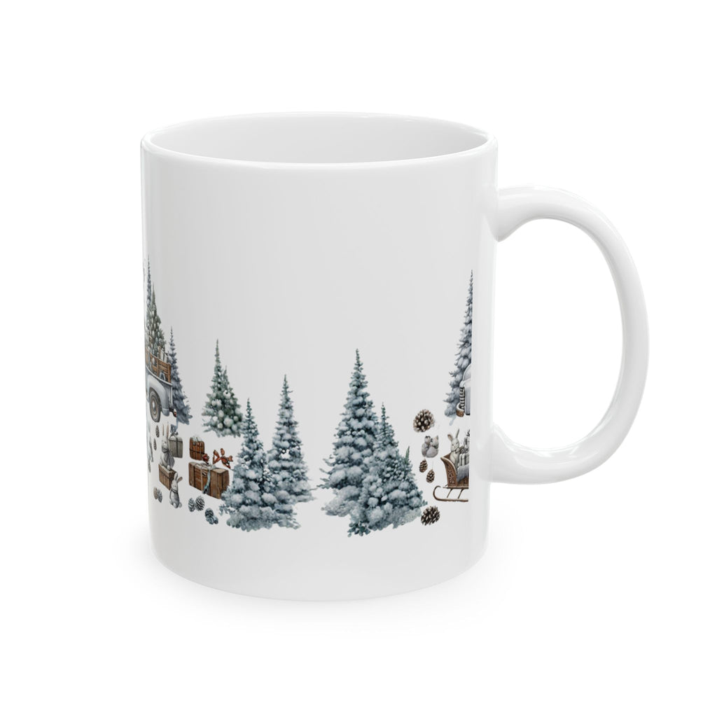 Whispers of Winter – Merry Christmas Truck Mug | Festive Vintage Holiday Drinkware by Paper Pleasures
