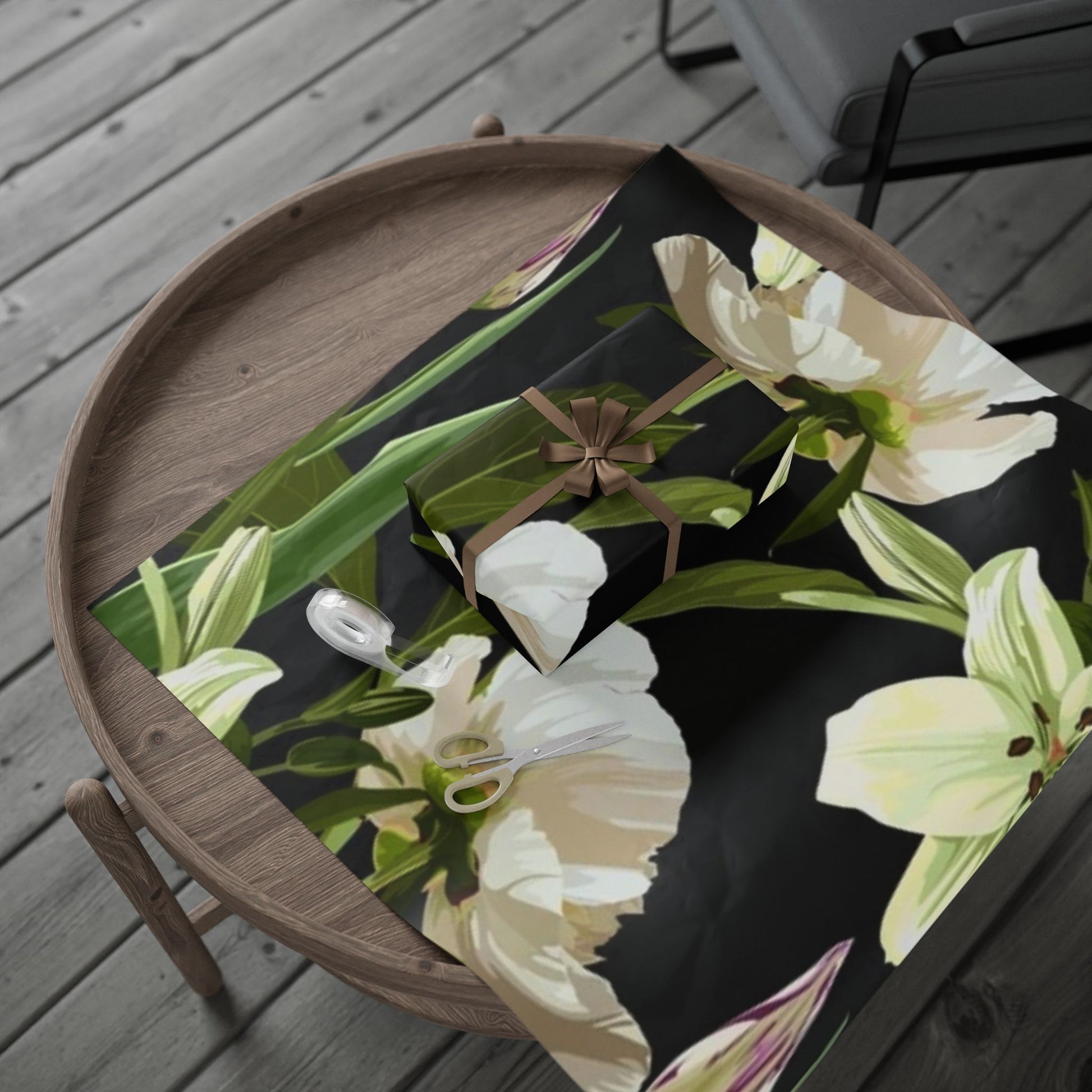 Elegant Floral Wrapping Paper - Perfect for Gifts and Celebrations