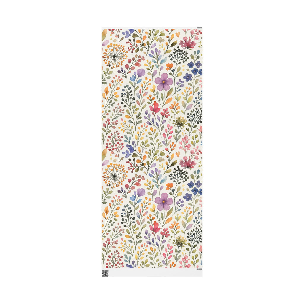 Delicate Watercolor Floral Wrapping Paper – Elegant Botanical Gift Wrap