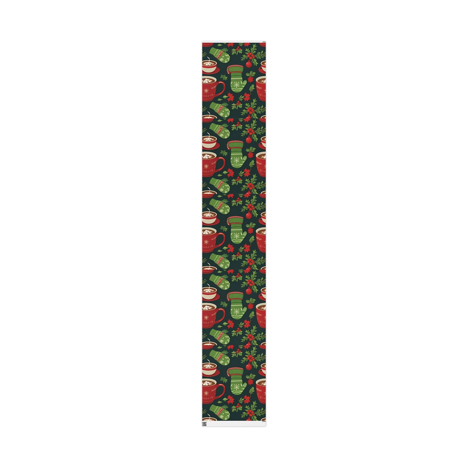 Holiday Mittens & Hot Cocoa Wrapping Paper – Festive Christmas Gift Wrap with Red Mugs