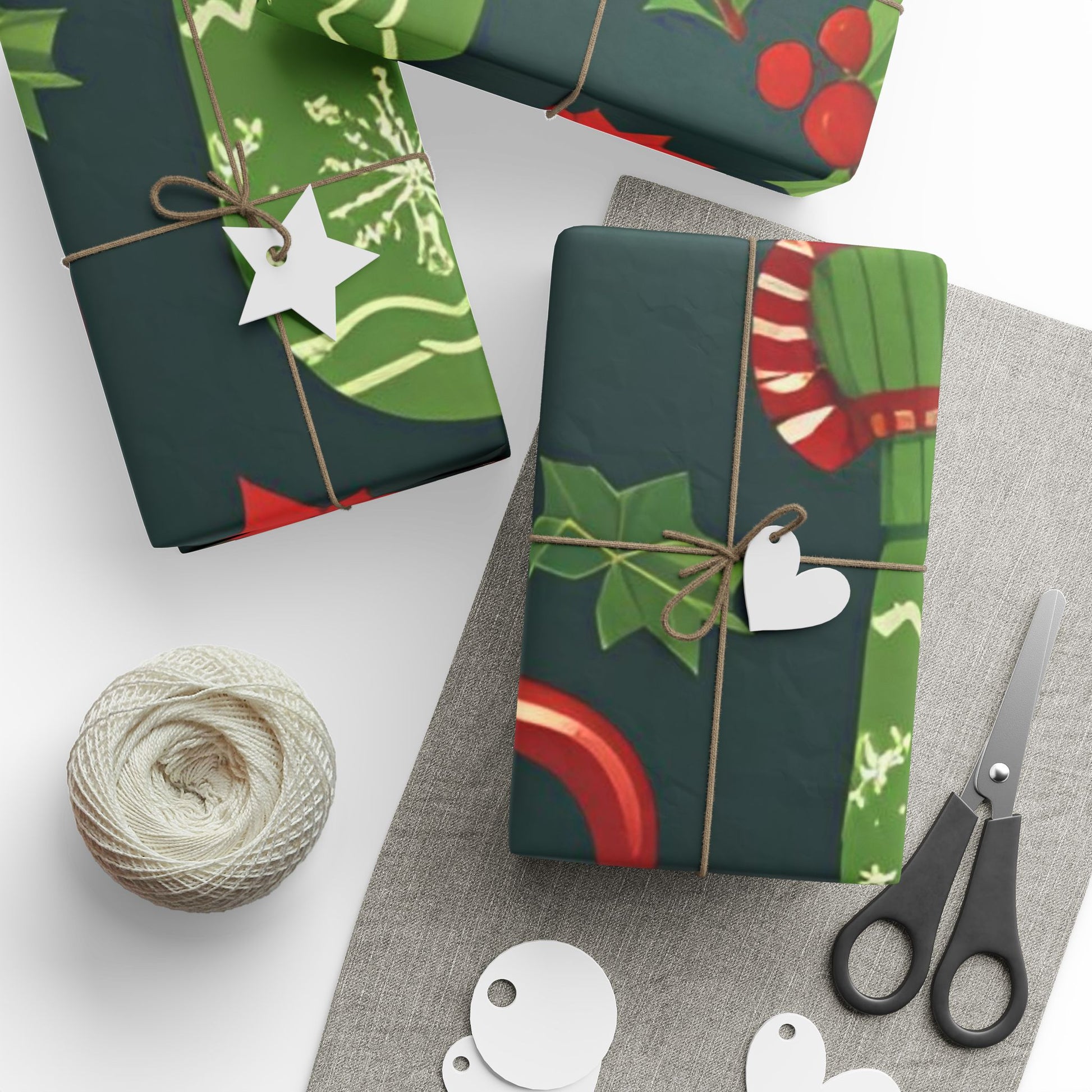 Holiday Mittens & Hot Cocoa Wrapping Paper – Festive Christmas Gift Wrap with Red Mugs