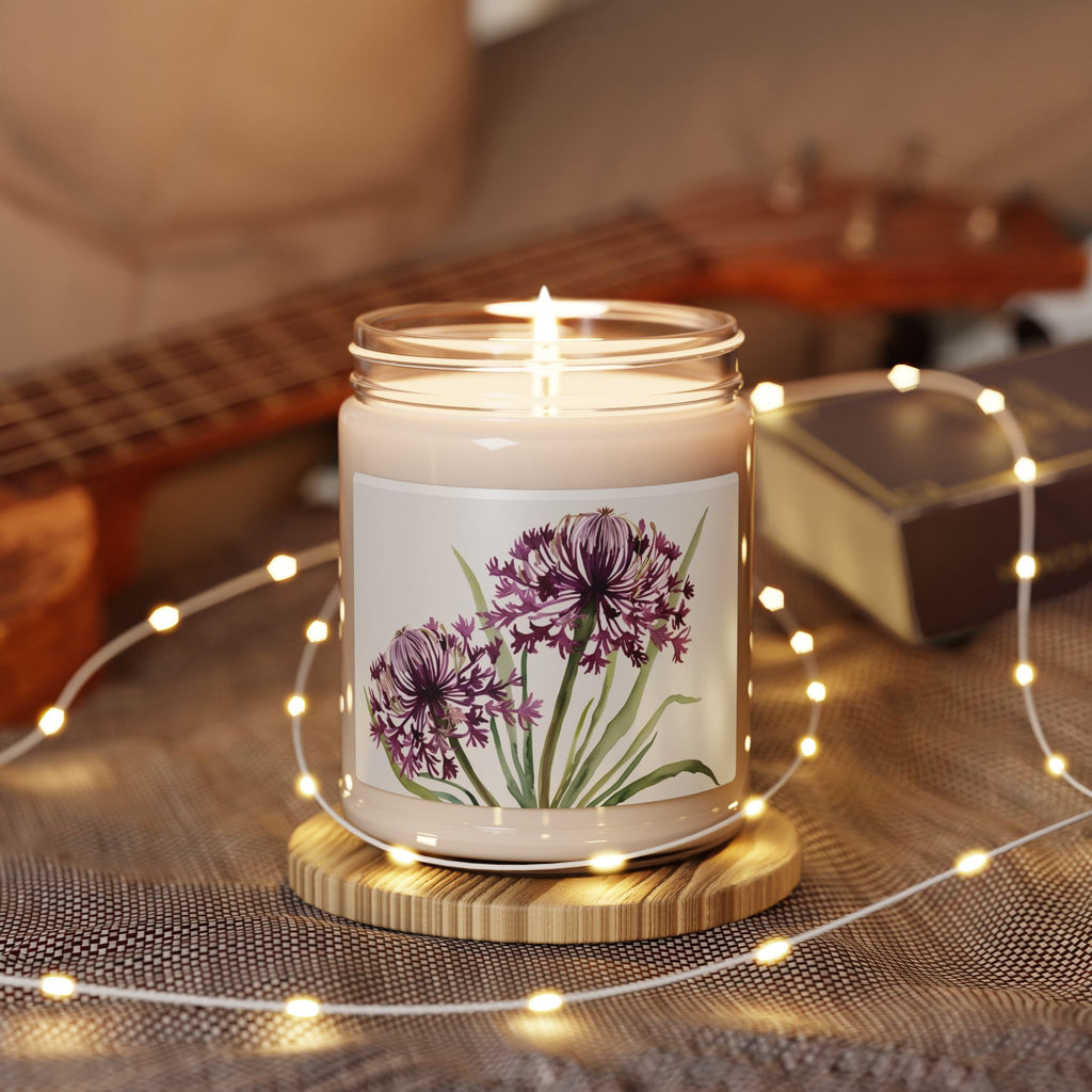 Floral Scented Soy Candle - 9oz Eco-Friendly Aromatherapy for Relaxation