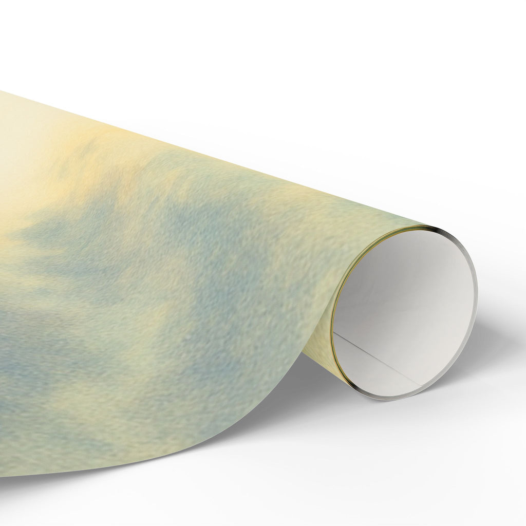 Serene Sunset Wrapping Paper - Floral and Nature Design for Special Occasions