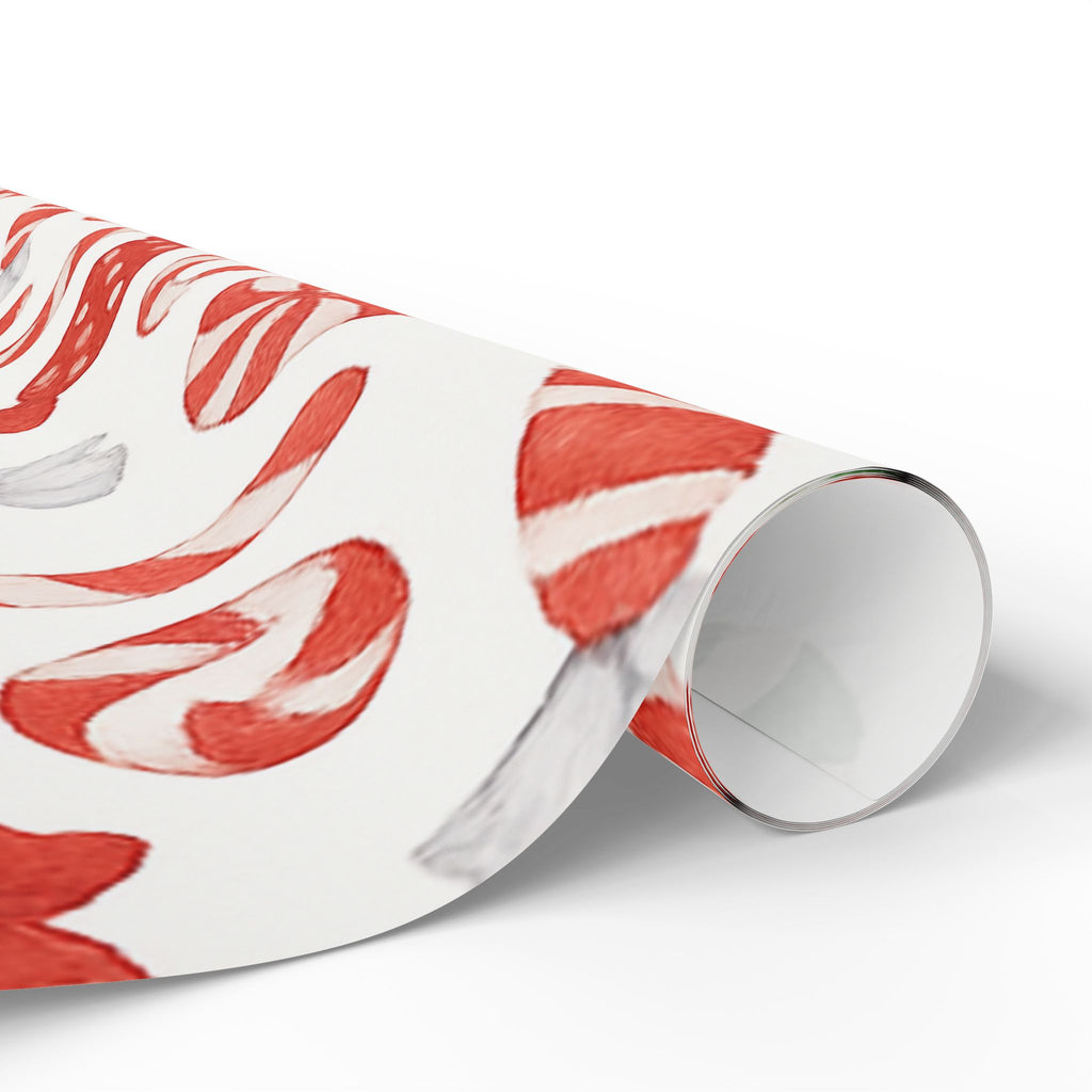 Candy Cane Wrapping Paper, Holiday Gift Wrap, Festive Decor, Christmas Gift Wrapping, Seasonal Wrapping Paper