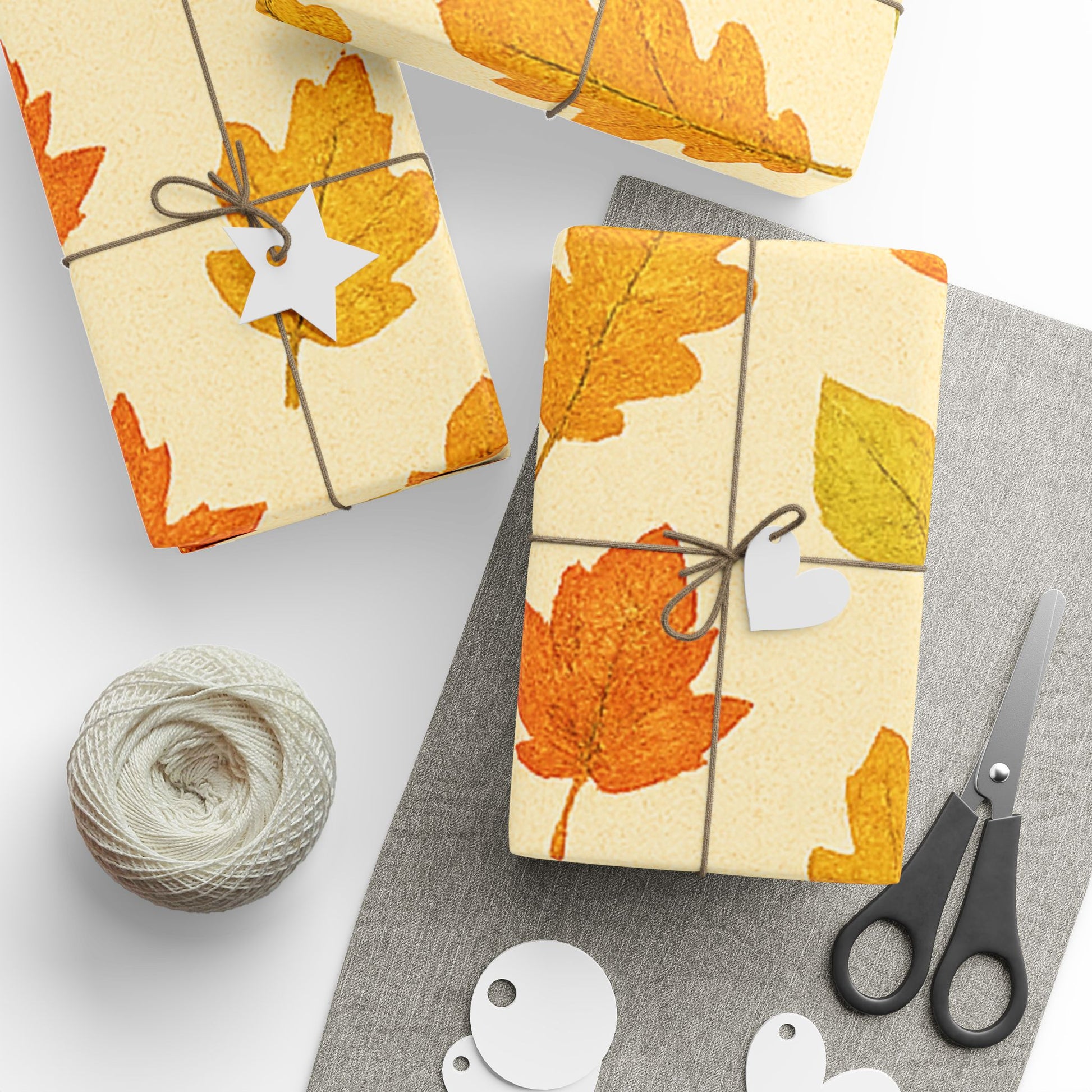 Autumn Leaf Wrapping Paper - Festive Gift Wrap for Fall Celebrations, Unique Birthday, Thanksgiving, Holiday Decor, Seasonal Crafts