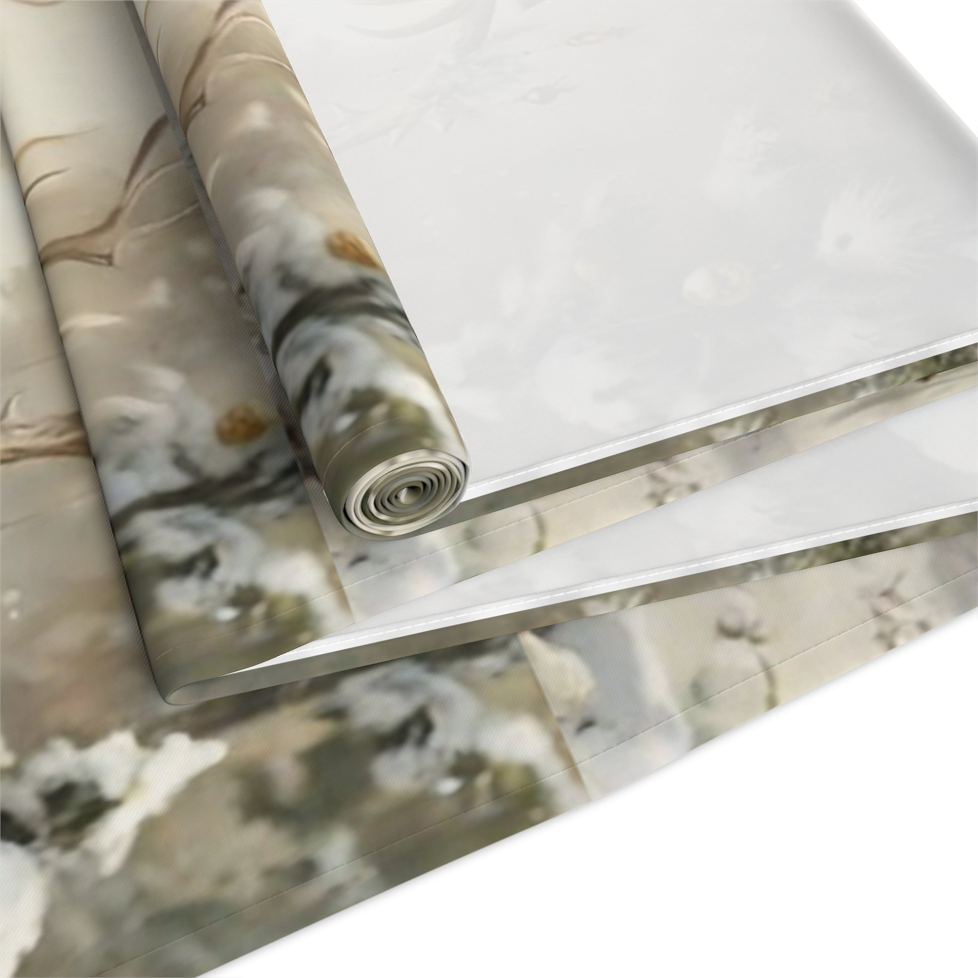 Whispers of Winter – Reindeer Wreath Table Runner | Elegant Holiday Table Décor by Paper Pleasures - Winter Wonderland Table Runner