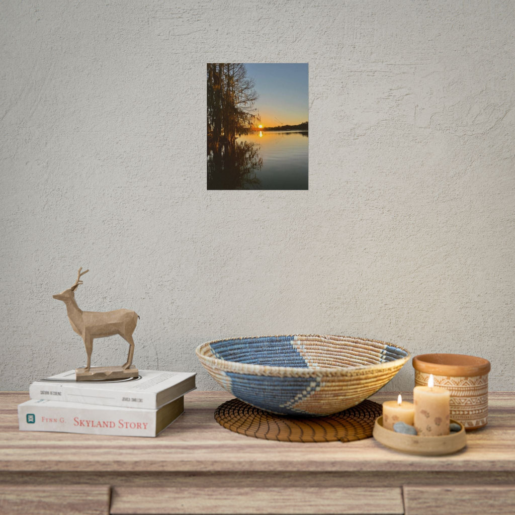Serene Sunset Rolled Poster - Tranquil Nature Wall Art for Home Decor