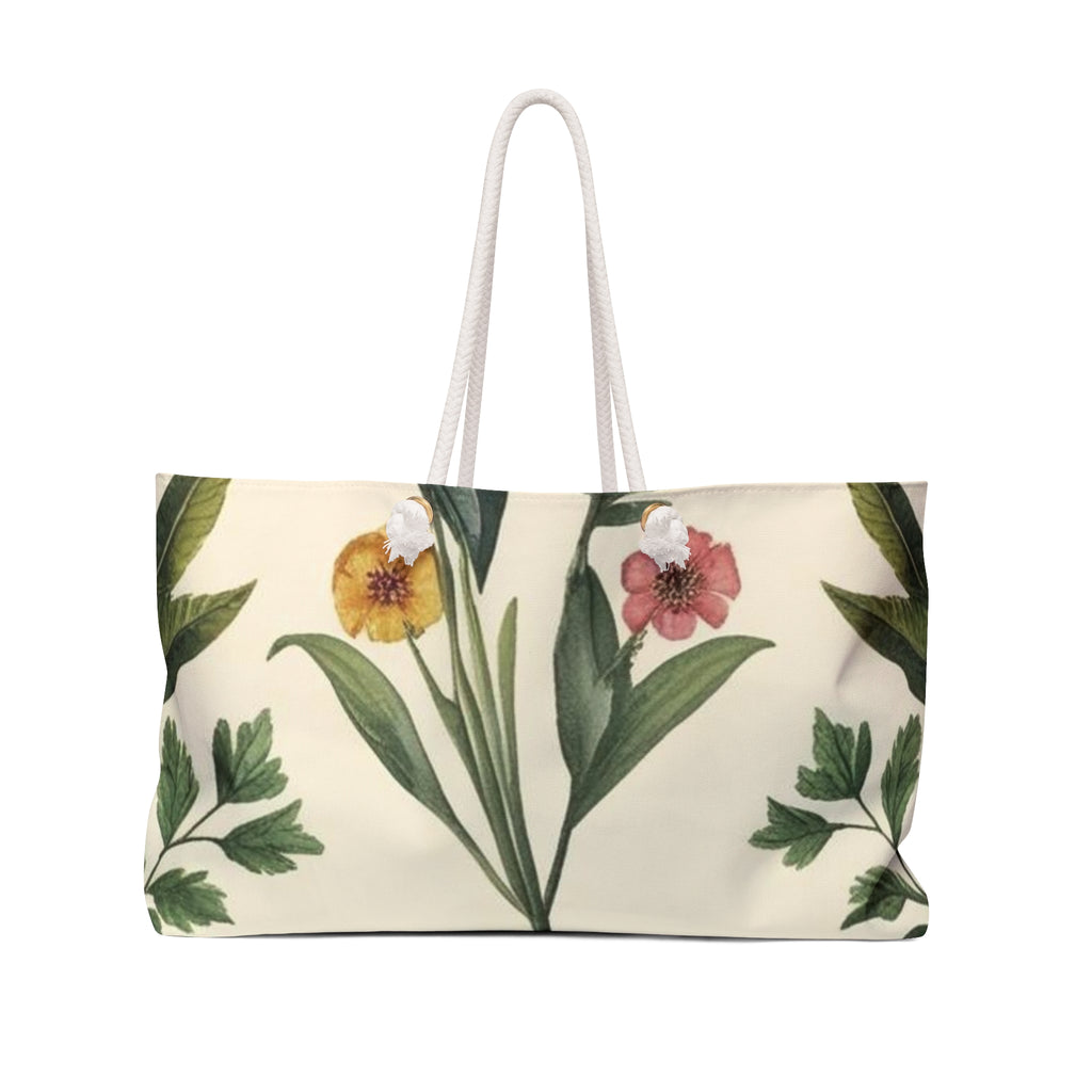 Botanical Breeze Floral Weekender Bag - Perfect for Travel & Outdoor Getaways