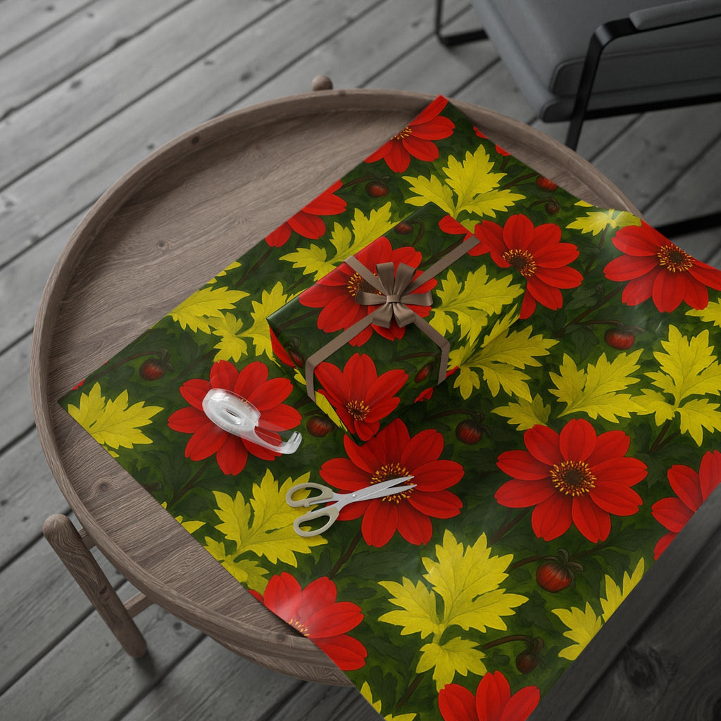 Vibrant Floral Wrapping Paper - Perfect for Gifts and Celebrations