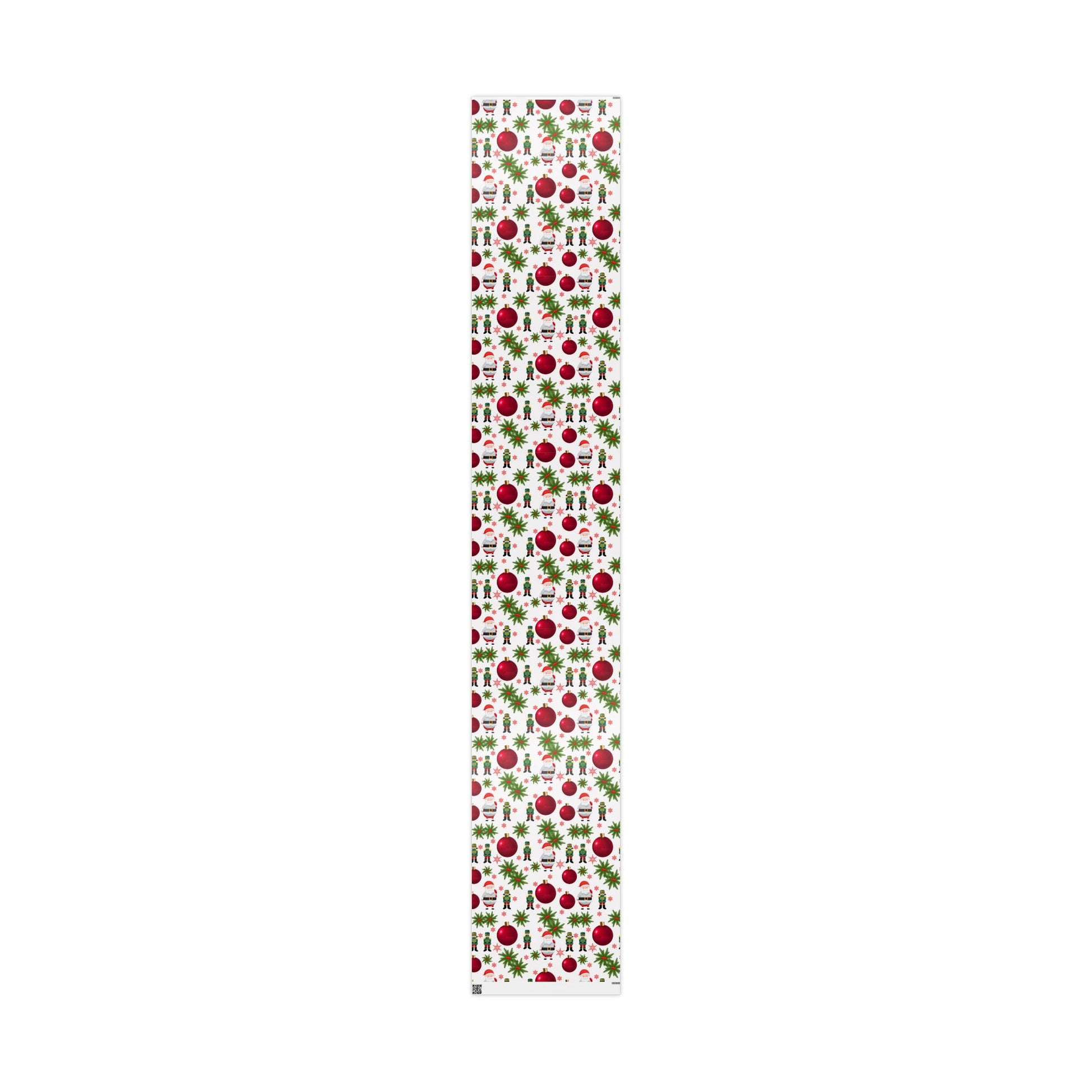 Santa & Nutcracker Christmas Wrapping Paper - Festive Winter Wrapping Paper - Holiday Spirit