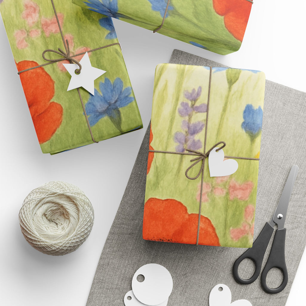 Floral Wrapping Paper - Vibrant Botanical Gift Wrap for Birthdays and Celebrations