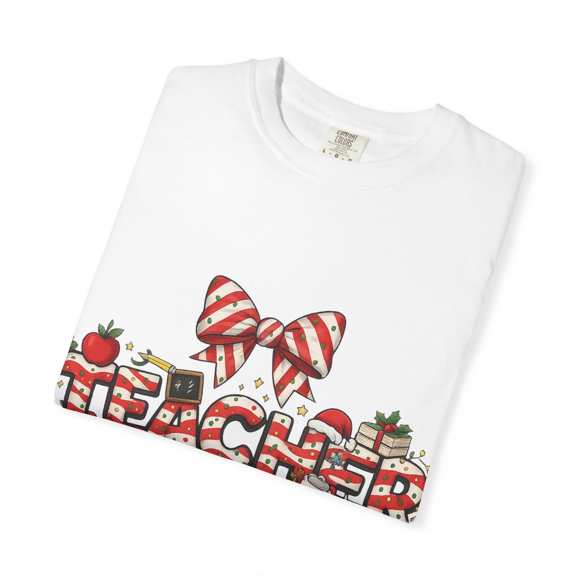 Christmas Teacher Candy Cane T-Shirt – Festive Holiday Classroom Shirt for Educators