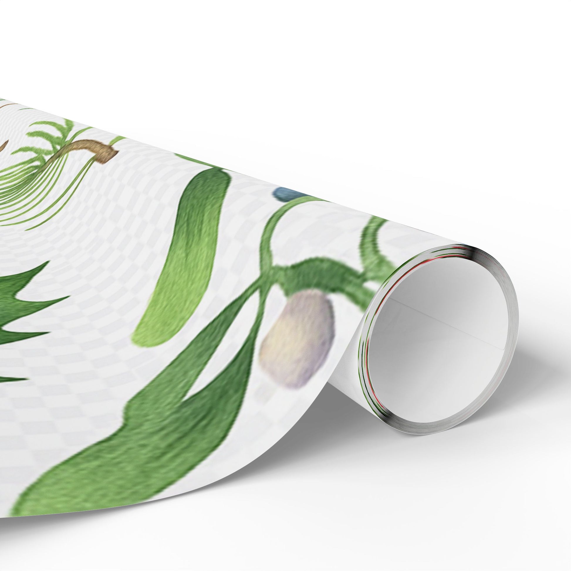 Whispers of Winter Watercolor Holly & Pine Wrapping Paper – Elegant Botanical Christmas Gift Wrap - Ana