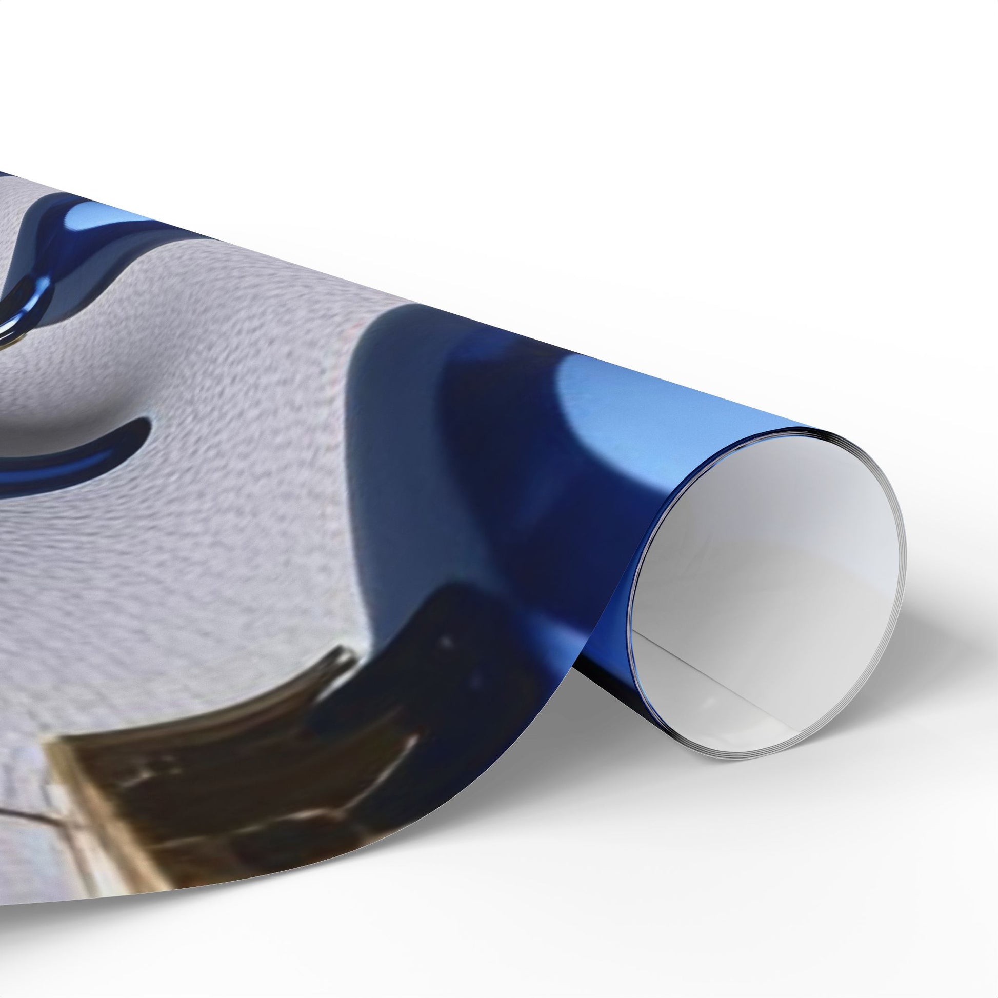 Elegant Blue Ornament Wrapping Paper