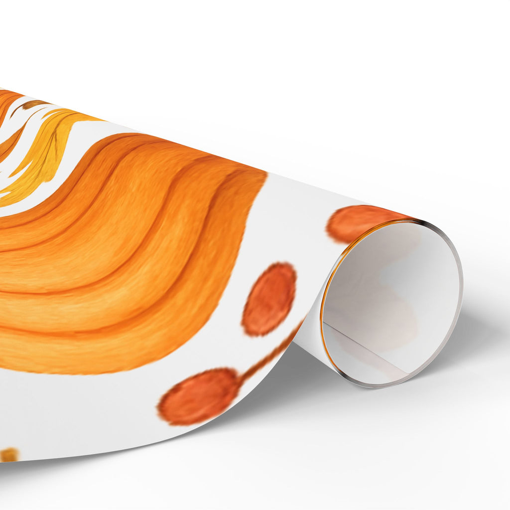 Autumn Pumpkin Wrapping Paper, Fall Gift Wrap, Seasonal Packaging, Thanksgiving Decor, Eco-Friendly Gift Wrap