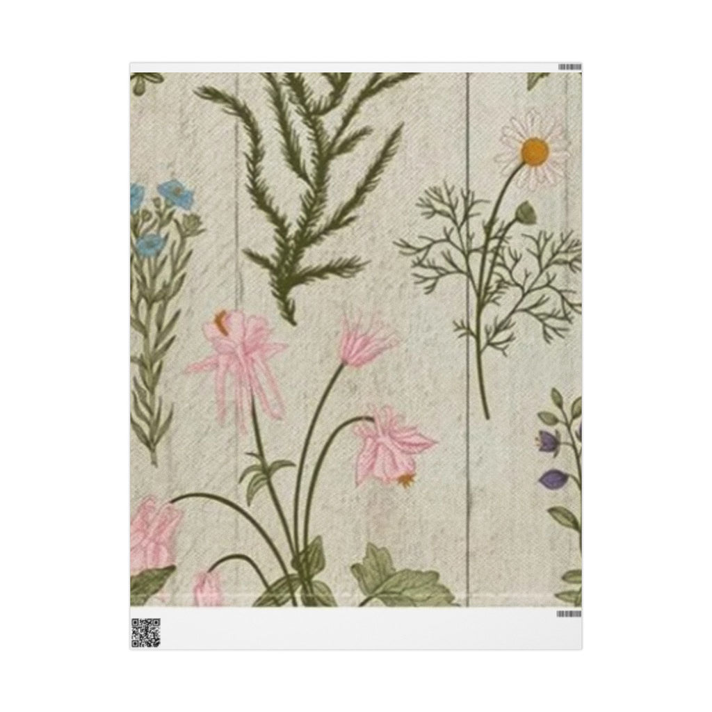 Nature-Inspired Wrapping Paper Roll for Birthdays and Special Occasions