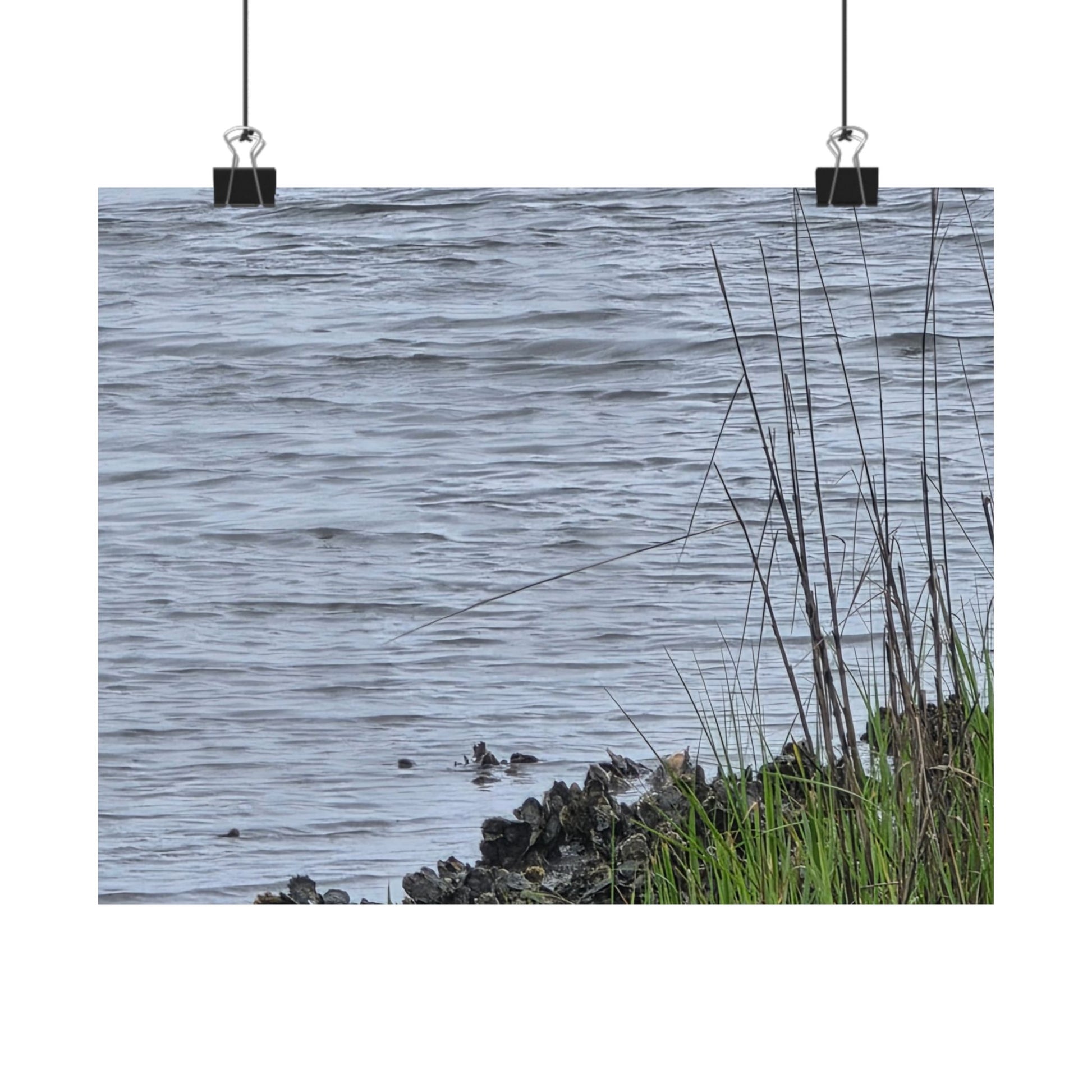 Tranquil Nature Matte Horizontal Posters - Serene Water Scene Wall Art