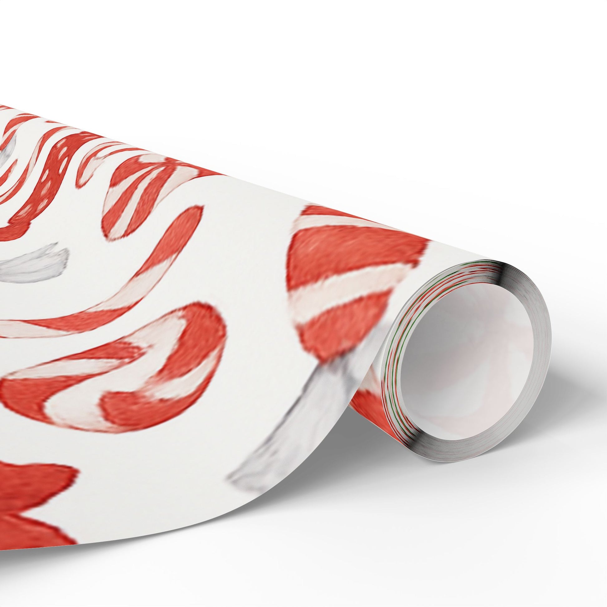 Candy Cane Wrapping Paper, Holiday Gift Wrap, Festive Decor, Christmas Gift Wrapping, Seasonal Wrapping Paper