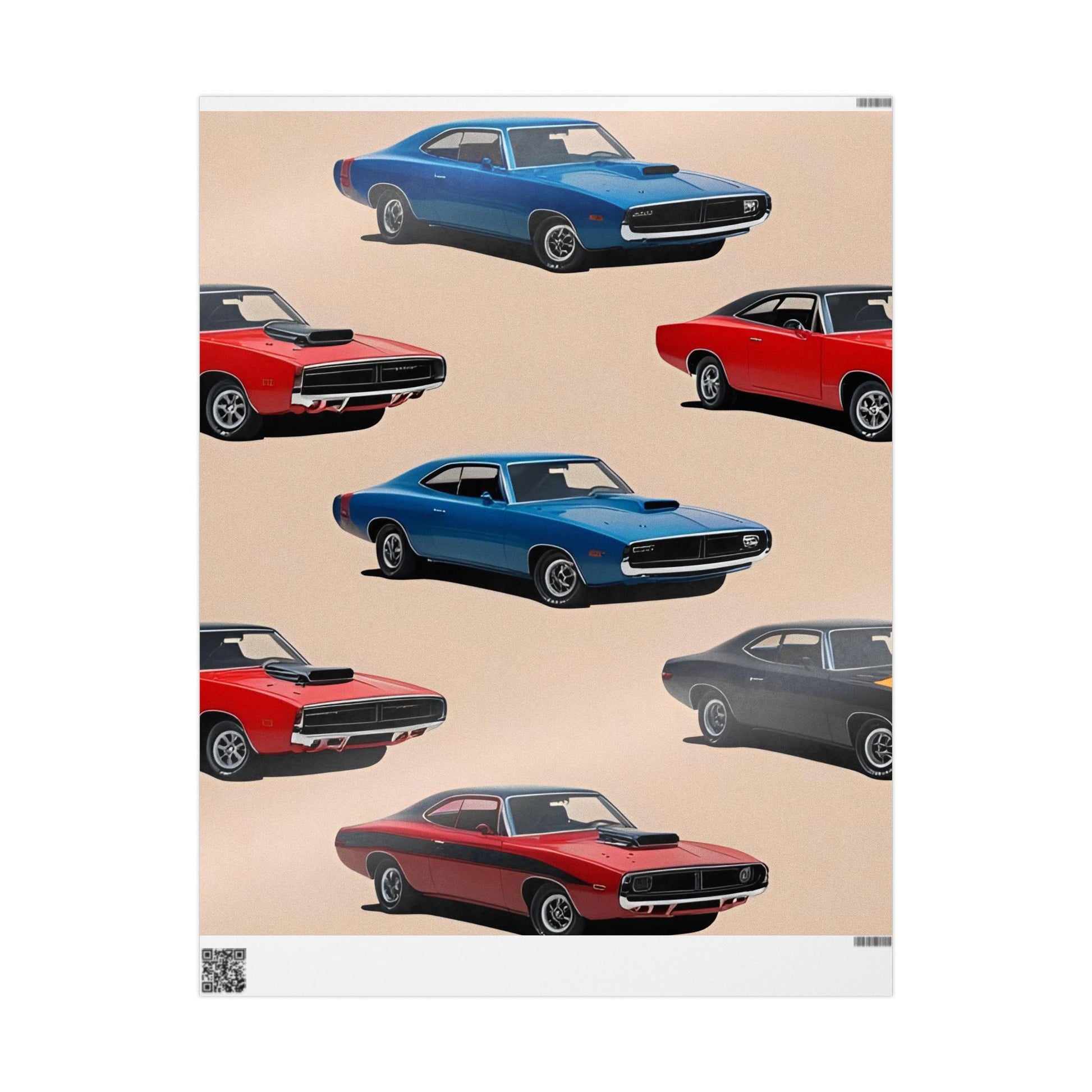 Vintage Muscle Car Wrapping Paper