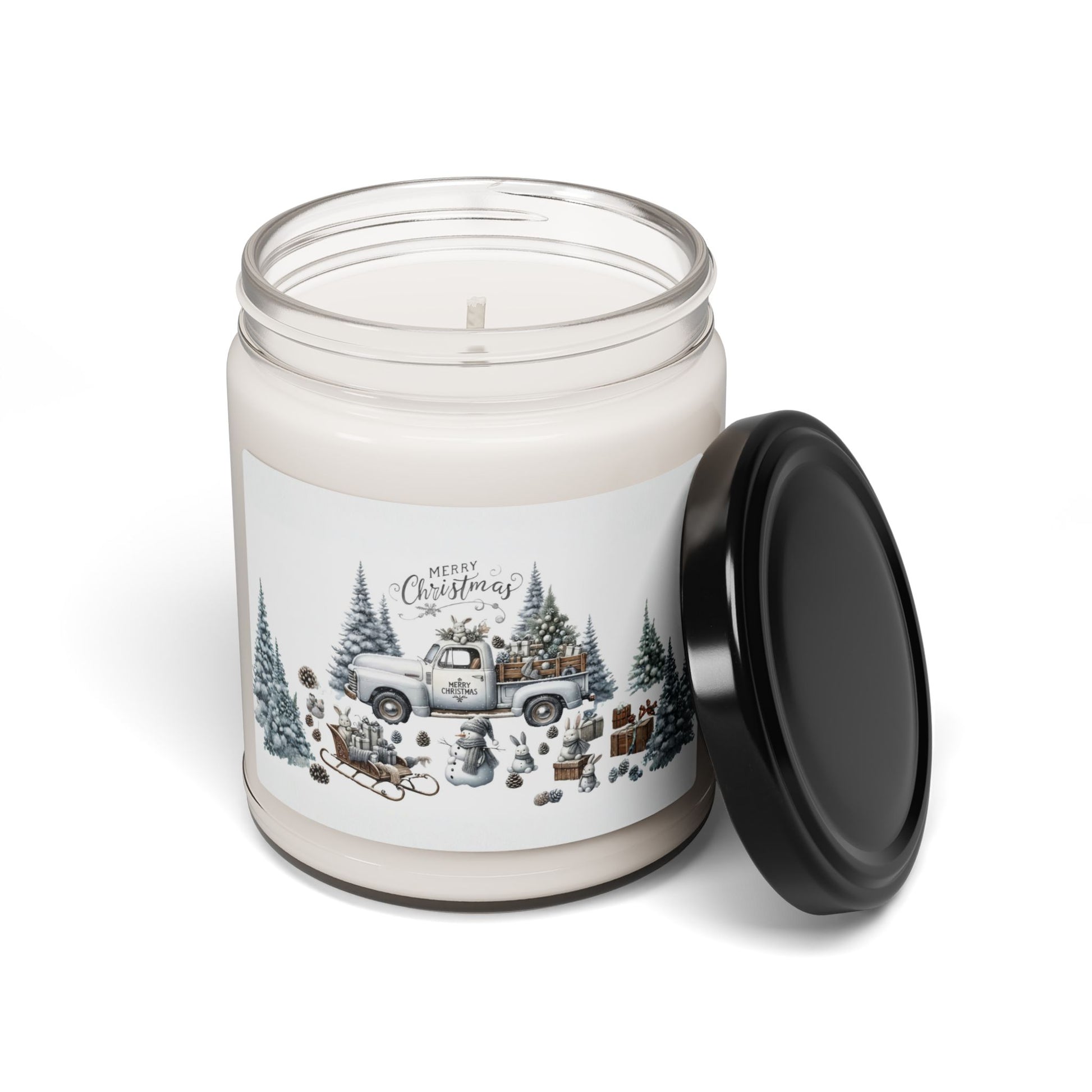 Whispers of Winter – Merry Christmas Truck Candle | Vintage Holiday Home Fragrance by Paper Pleasures - 9oz